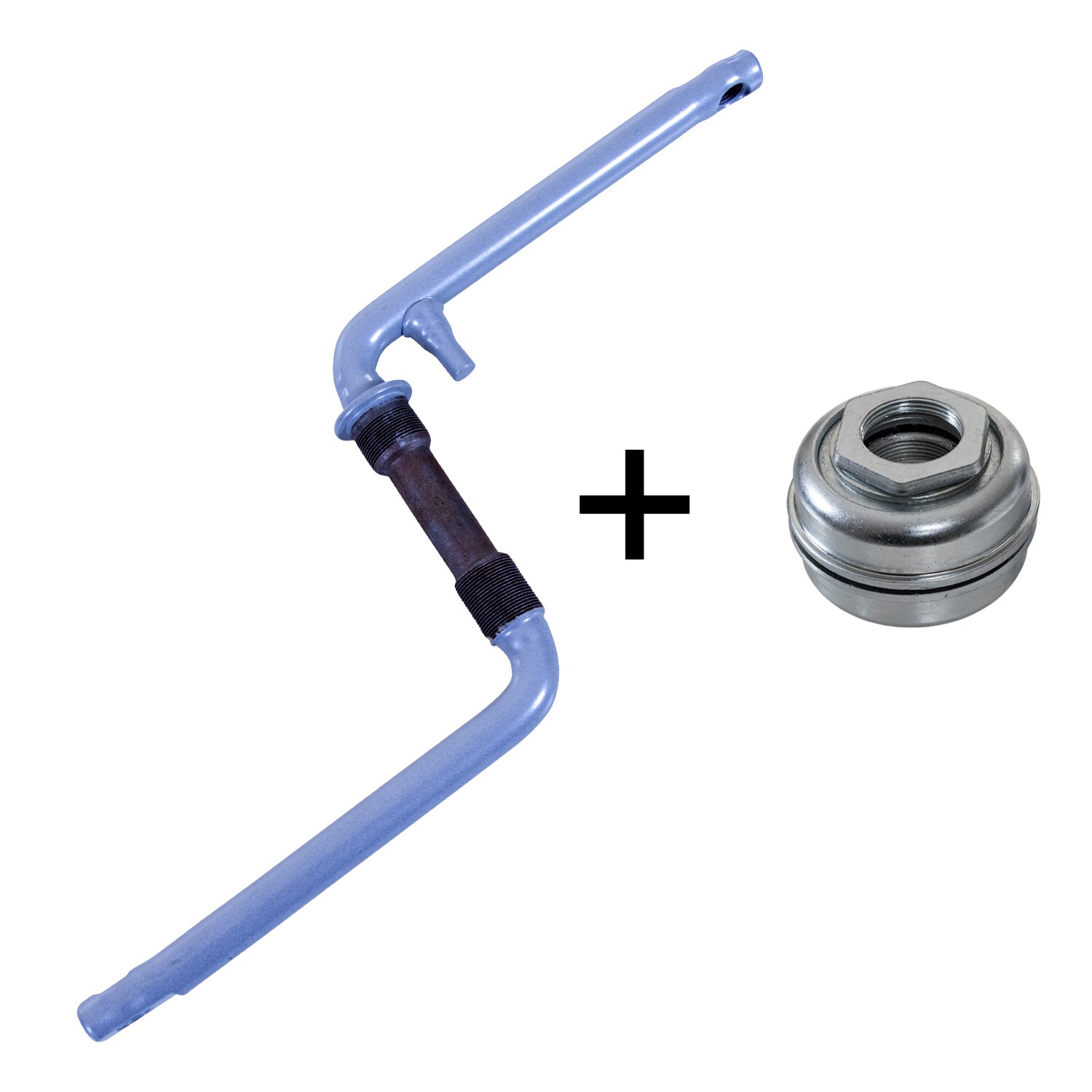 deTox BMX Fahrrad Kurbel 170 mm 20 Zoll Tretkurbel Fahrradkurbel einteilig Fauber silber mit US-BB Lager - Bild 1