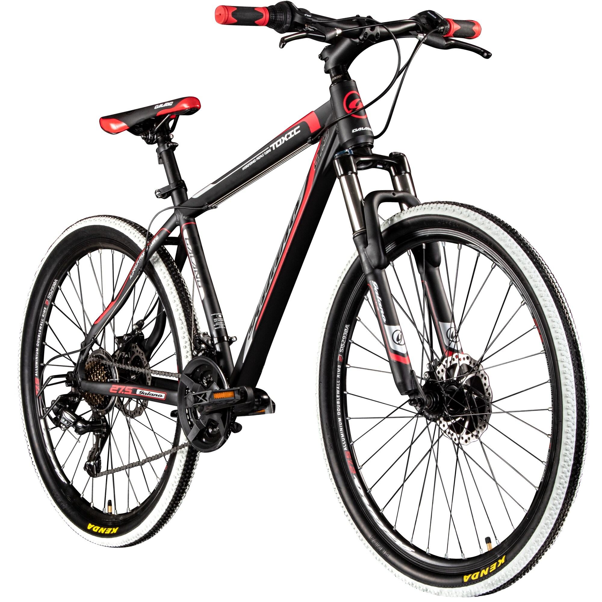 Galano Toxic 27,5 Zoll Mountainbike Hardtail 165 - 190 cm MTB f&uuml;r Damen und Herren 21 G&auml;nge - Bild 1