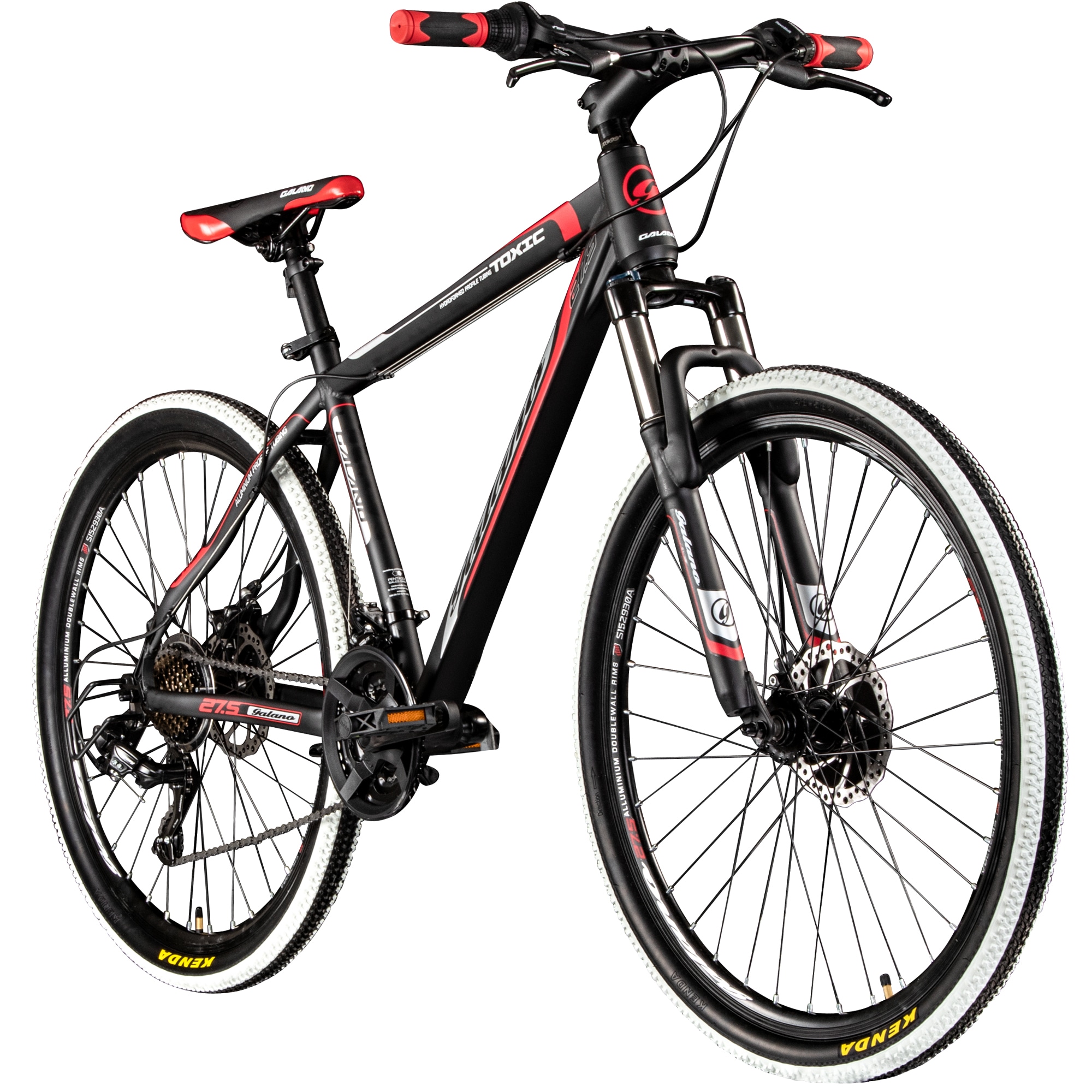 Galano Toxic 27,5 Zoll Mountainbike Hardtail 165 - 190 cm MTB f&uuml;r Damen und Herren 21 G&auml;nge - Bild 1