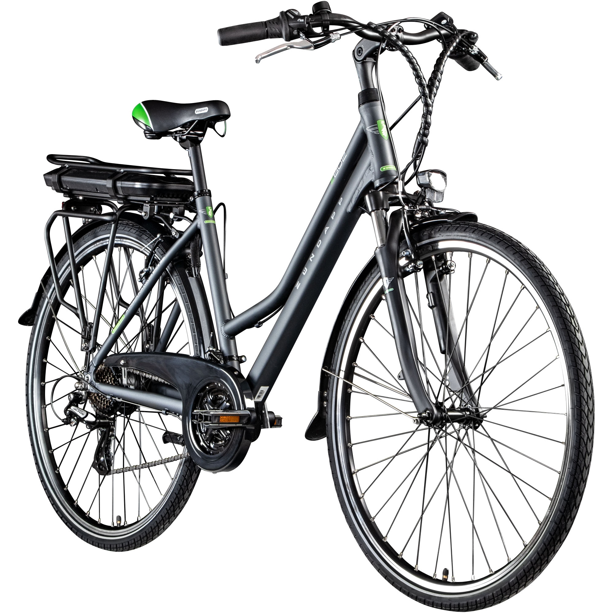 Z&uuml;ndapp Z802 E Bike 28 Zoll Trekkingrad Damen ab 155 cm mit 21 G&auml;ngen - Bild 1