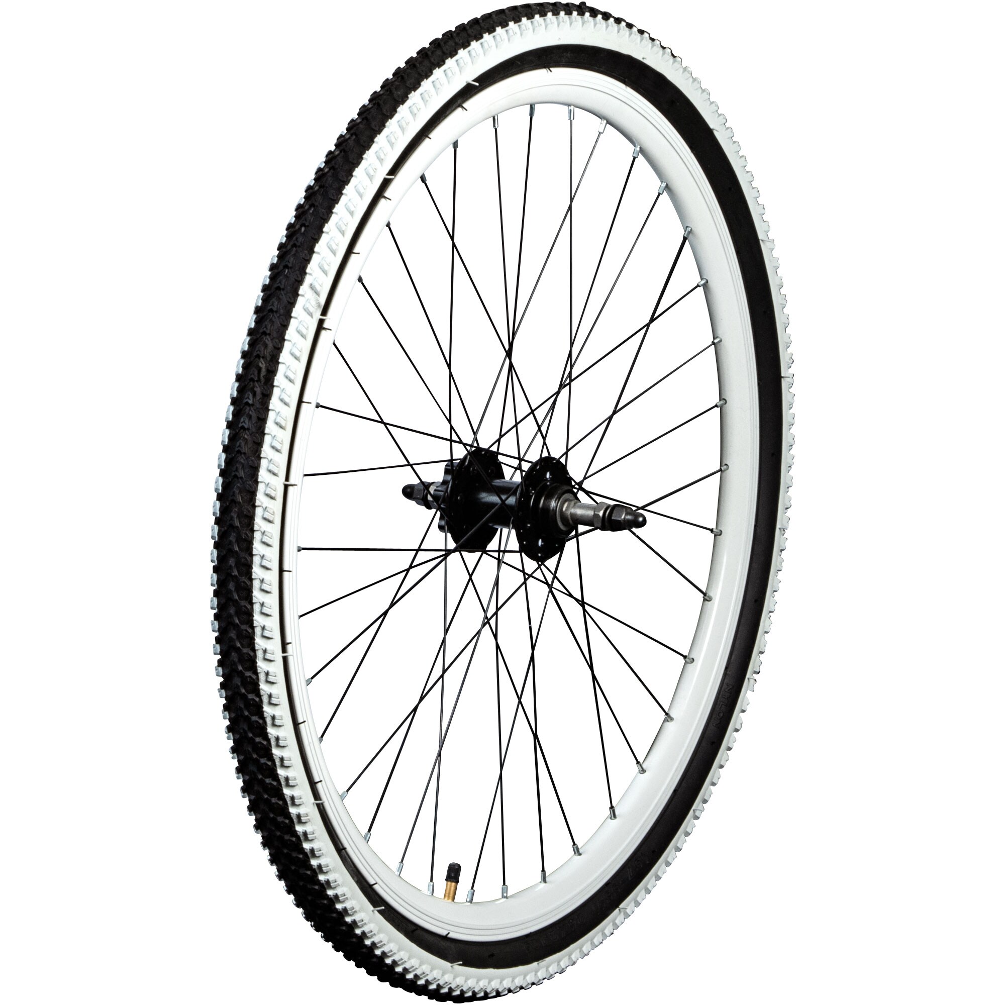 Galano Toxic Laufrad 26 Zoll Komplettrad Mountainbike mit Reifen und Schlauch Hinterrad wei&szlig;e Felge - Bild 1