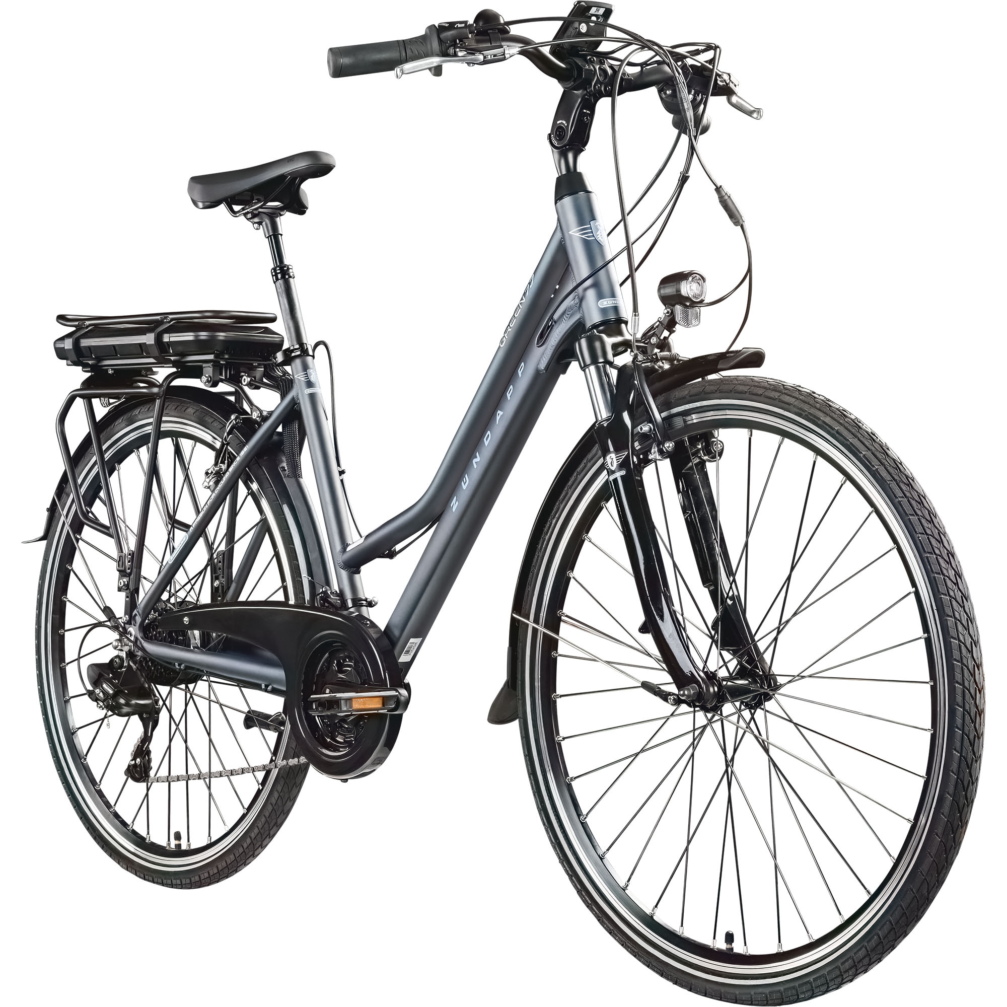 Z&uuml;ndapp Green 7.7 E Bike Damen Trekkingrad 28 Zoll 155 - 185 cm mit 21 G&auml;ngen - Bild 1