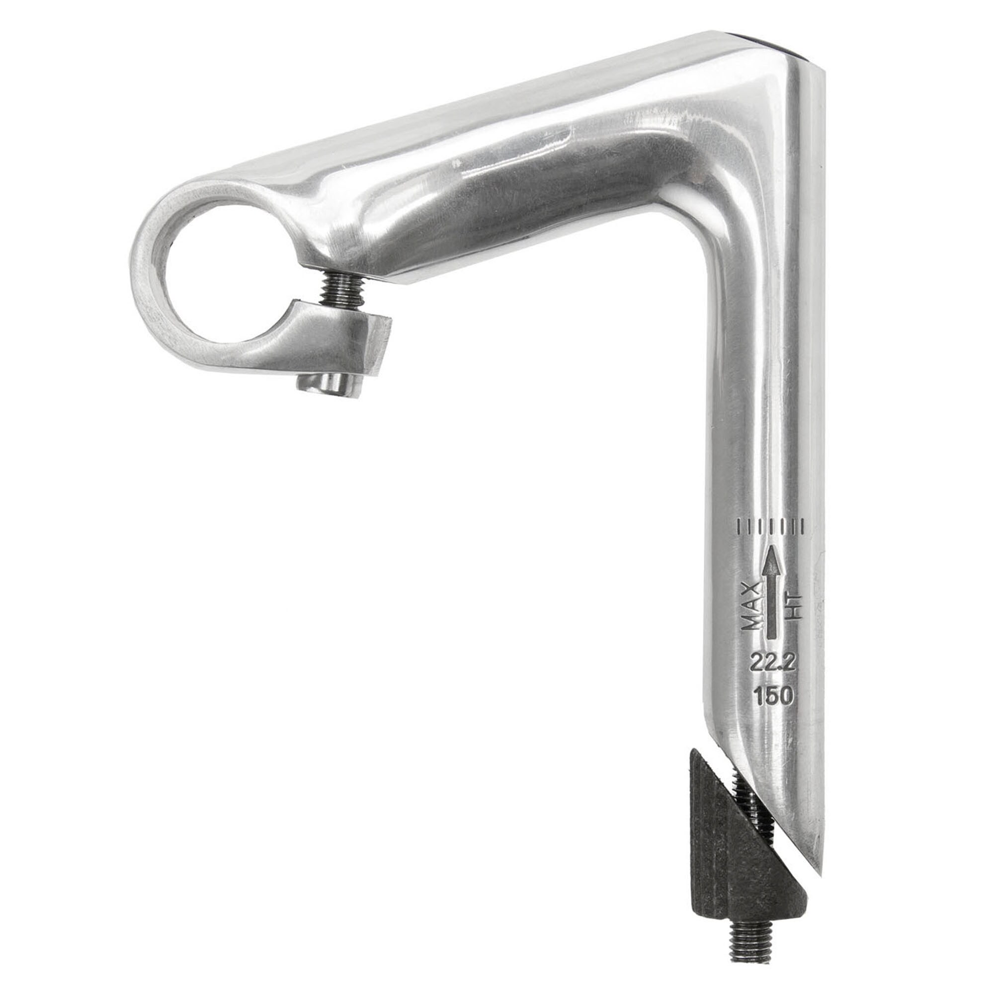 Messingschlager Fahrrad Vorbau 100 x 150 mm 1" Schaftvorbau Aluminium Cityrad Damenrad Hollandrad - Bild 1