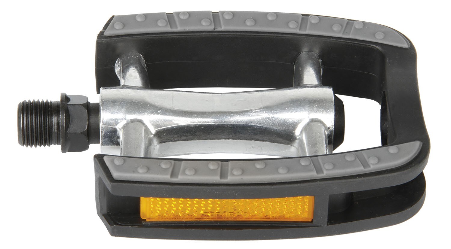 M-Wave Steady C Fahrradpedale Anti-Rutschpedale 9/16" Trekking Pedale mit Reflektor Fahrrad Pedal - Bild 1