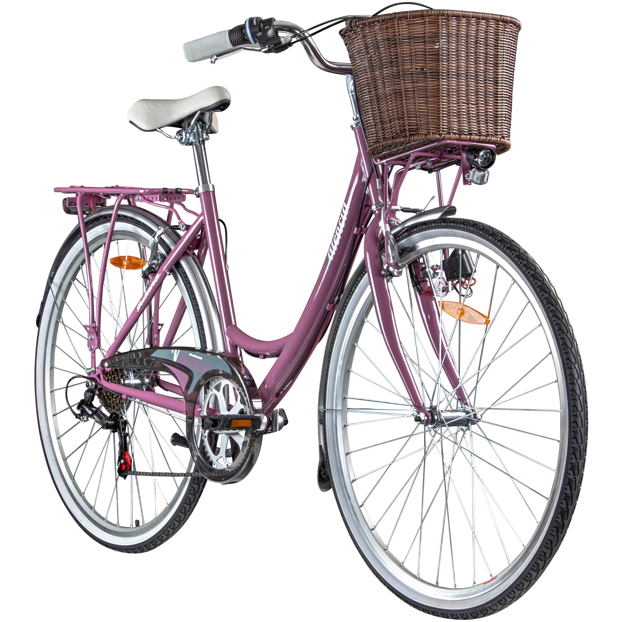 Galano Valencia Damenfahrrad 28 Zoll retro Hollandrad Damen 150 - 175 cm Tiefeinsteiger Fahrrad - Bild 1