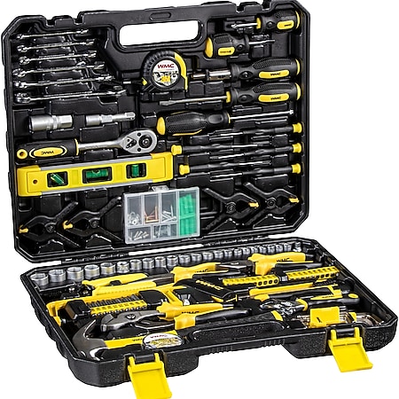 WMC Tools 168-teilig Werkzeugkoffer 1/4" 3/8" Werkzeugset Werkzeug Set Werkzeugsatz - Bild 1