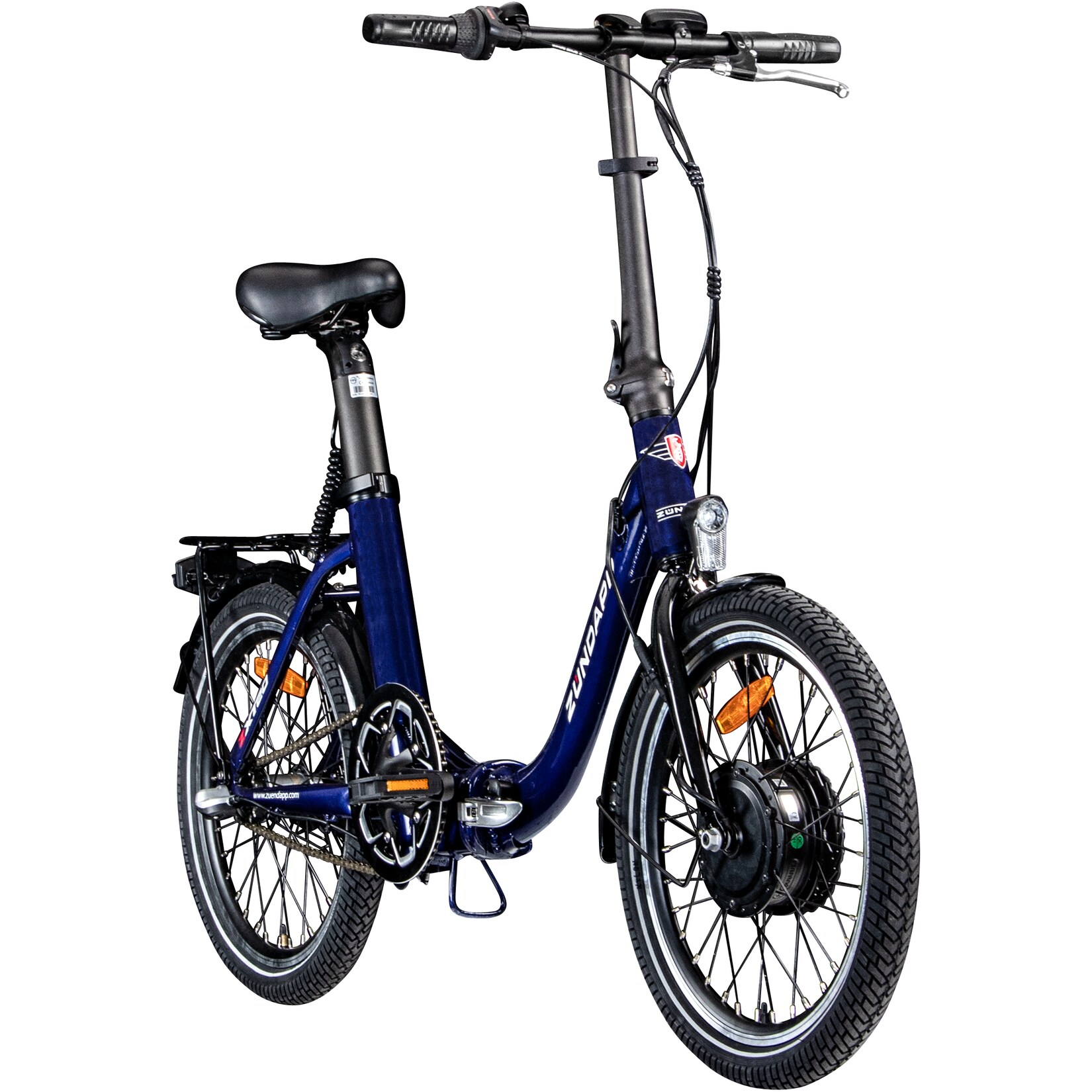 Zündapp ZXT20 E Bike 20 Zoll E Klapprad Tiefeinsteiger 3 Gang 145 – 185 cm blau | 04260582293351