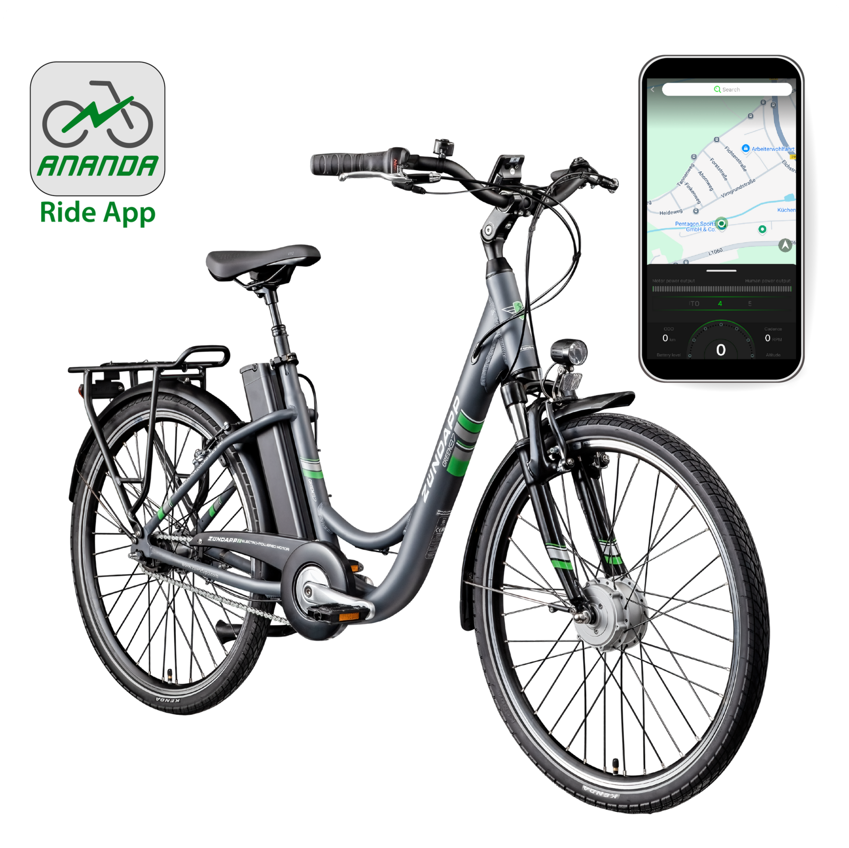 Zündapp Green 3.7 E Bike Damen 26 Zoll Pedelec 7 Gang Elektrofahrrad ab 140 cm Damenfahrrad retro Hollandrad mit Nabenschaltung