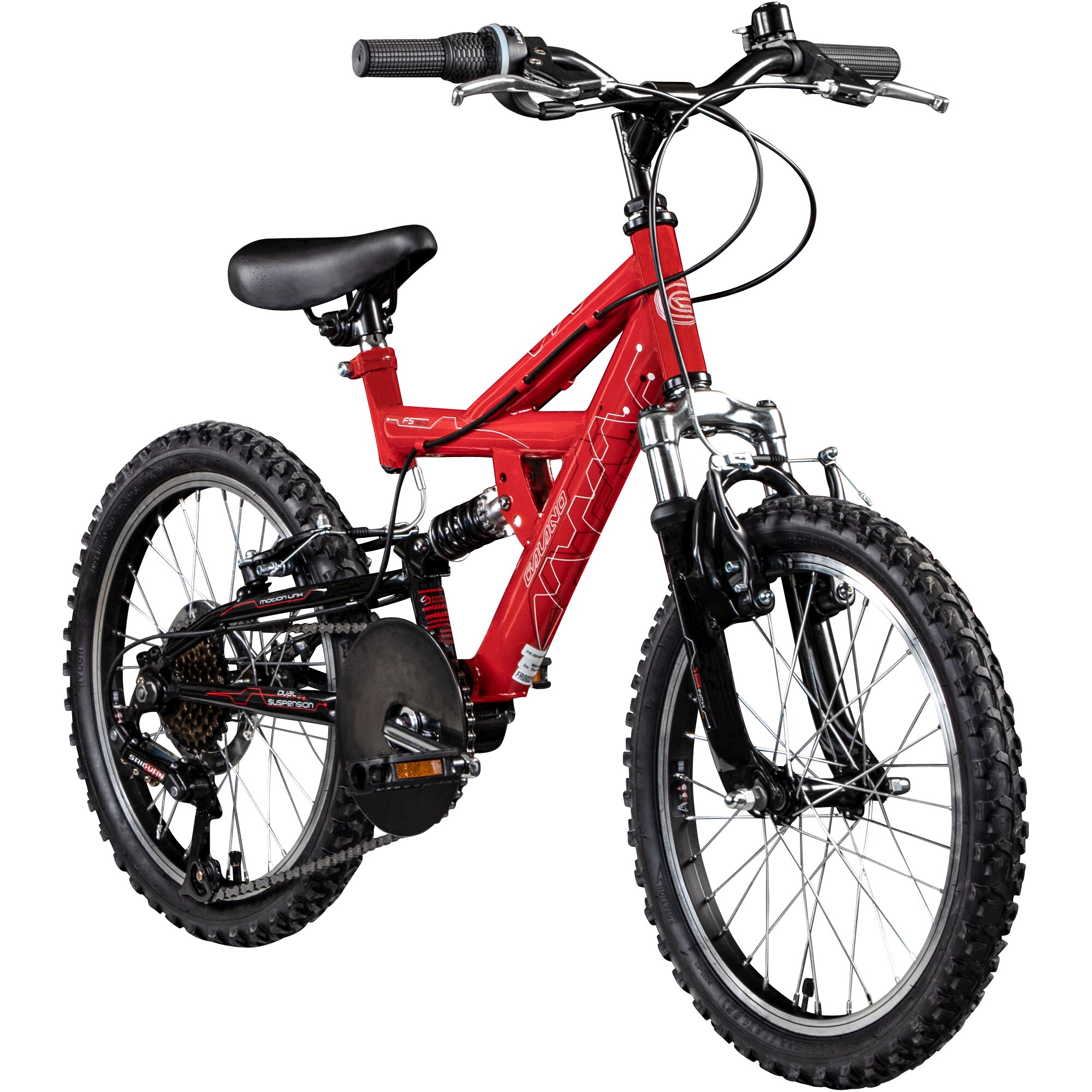 Galano FS180 Kinderfahrrad 18 Zoll ab 6 Jahre 115 - 130 cm Mountainbike Fully 6 G&auml;nge - Bild 1