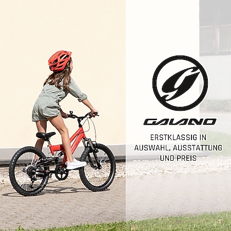 Kinderfahrrad MTB 18 Zoll Fully Galano FS180 Fahrrad Full Suspension ab 5 J 