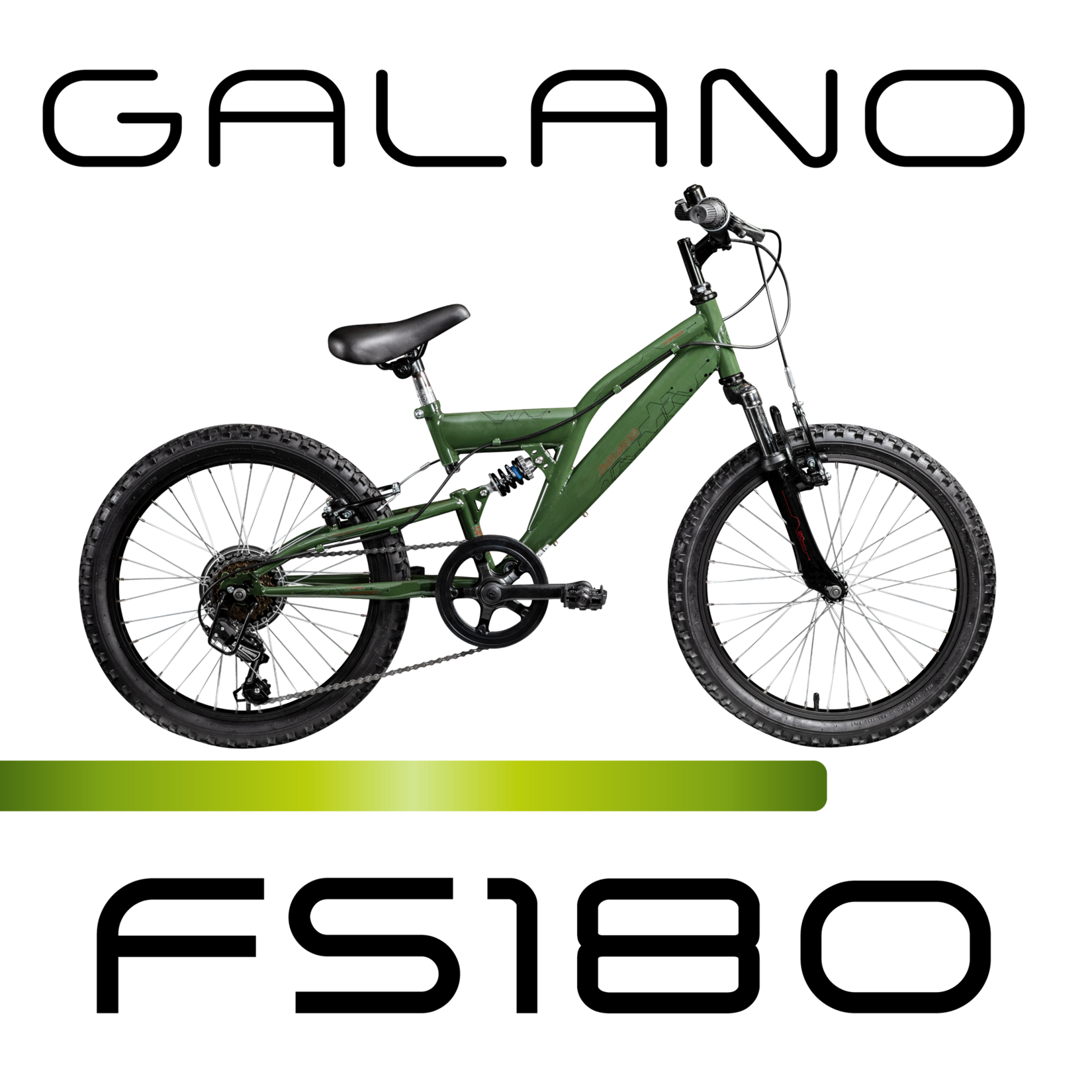 Galano FS180 Kinderfahrrad ab 6 Jahre 120-135cm Mädchen Jungen Fahrrad 20 Zoll 6 Gang Mountainbike Fully mit V-Brakes MTB