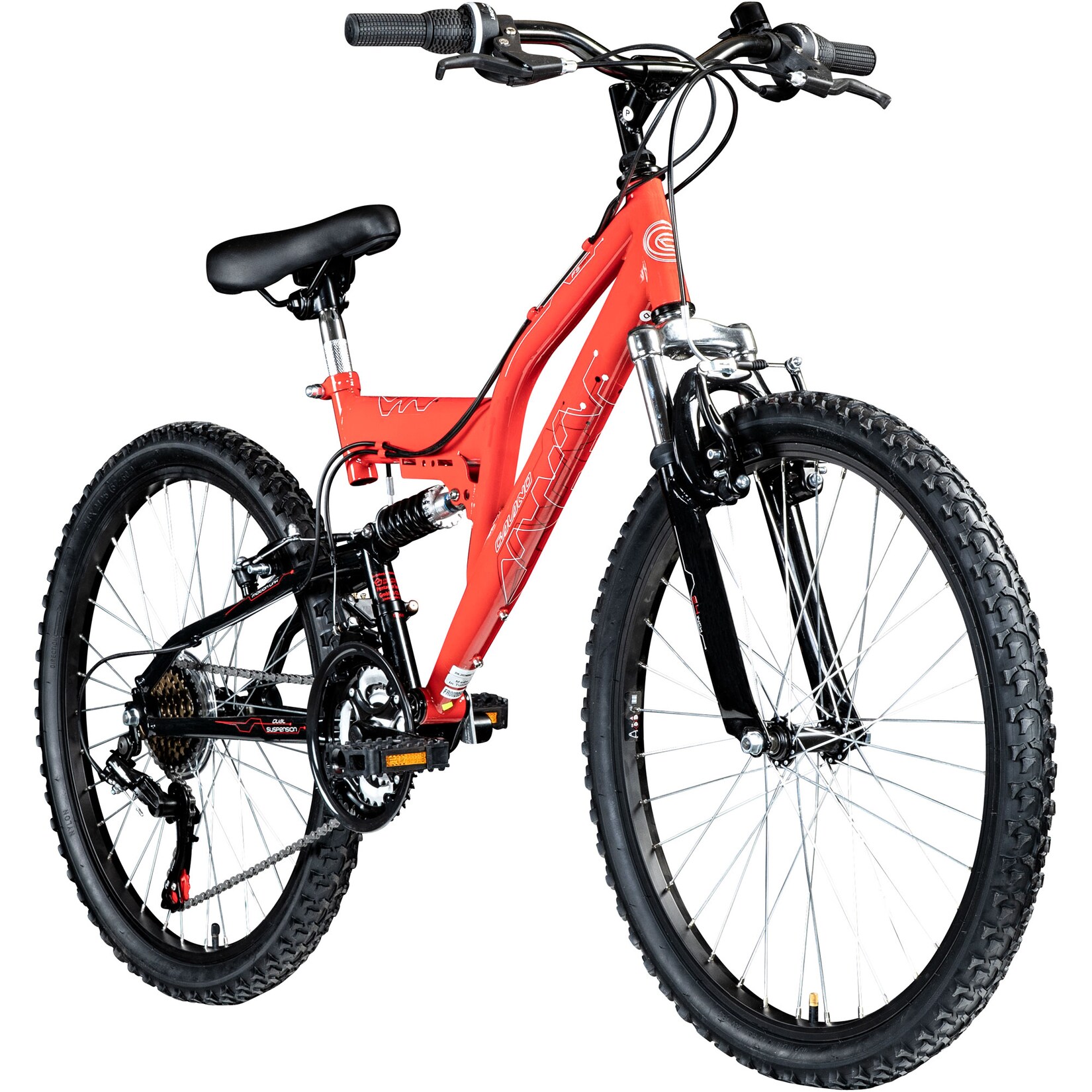 Galano FS180 Jugendfahrrad 24 Zoll Mountainbike ab 8 Jahre 130 – 145 cm 21 Gänge | 04250845940573