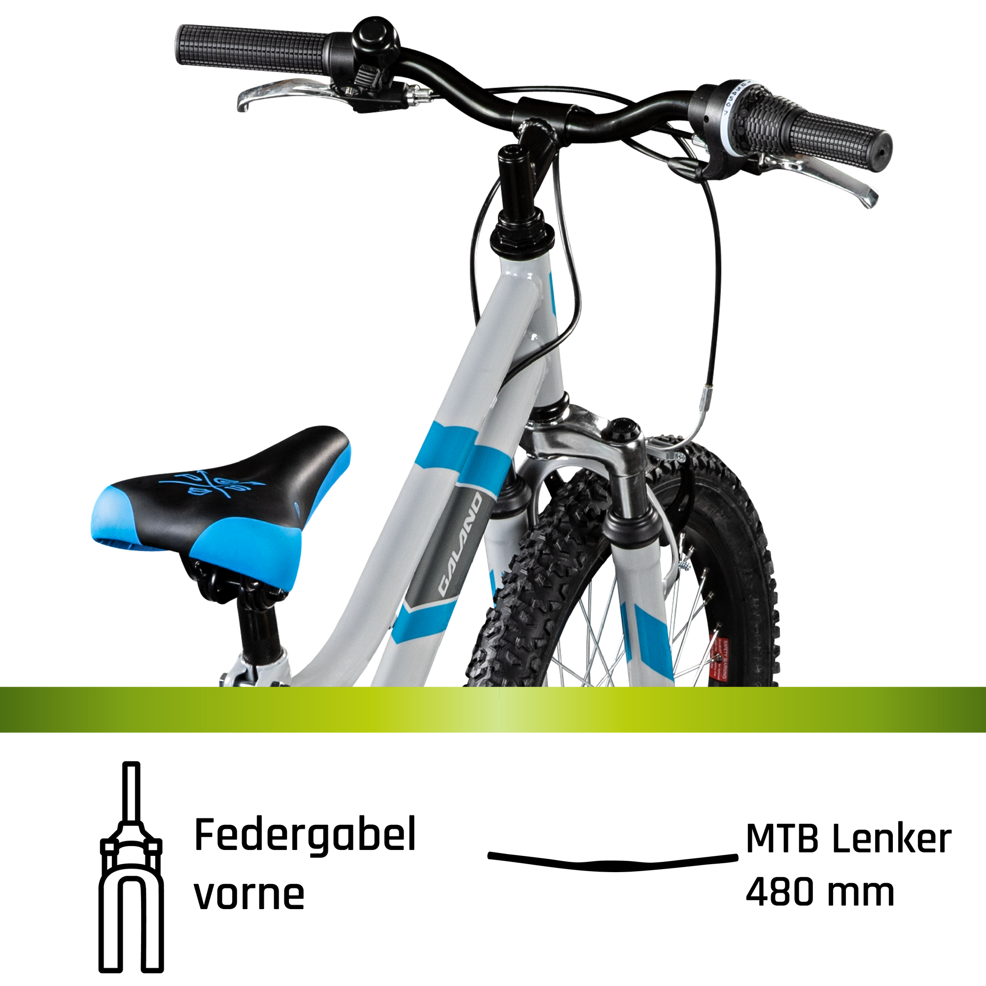 Galano GA20 Kinderfahrrad 18 Zoll 115 - 130 cm Mdchen Jungen Fahrrad ab 5  Jahre Mountainbike 7 Gnge MTB Hardtail Kinder Fahrrad online kaufen bei  Netto