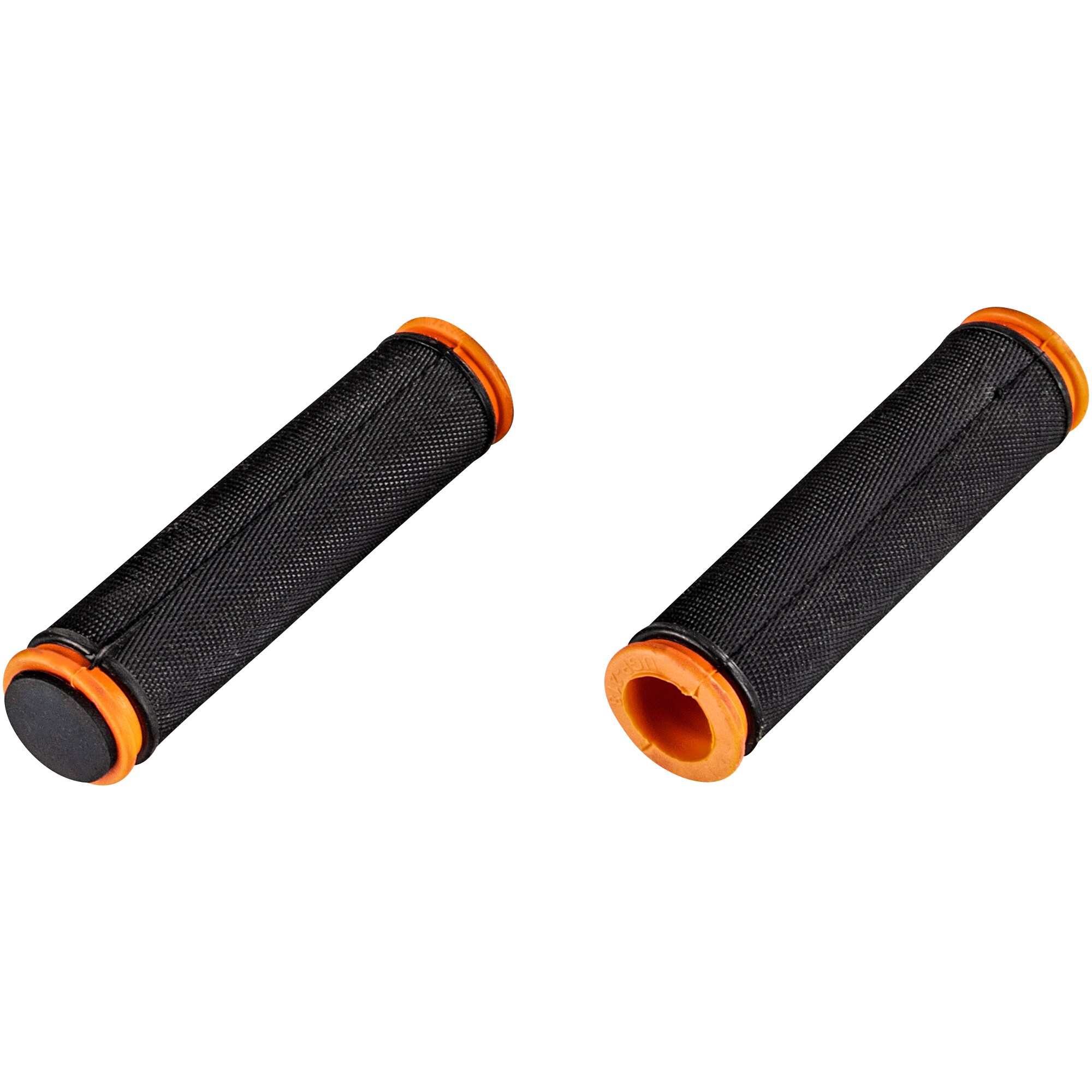 Galano Toxic Griffe 124 mm 22,2 mm Fahrradgriffe Grips Lenkergriffe Set rechts links Gummigriffe rutschfest MTB Mountainbike (schwarz/orange) - Bild 1