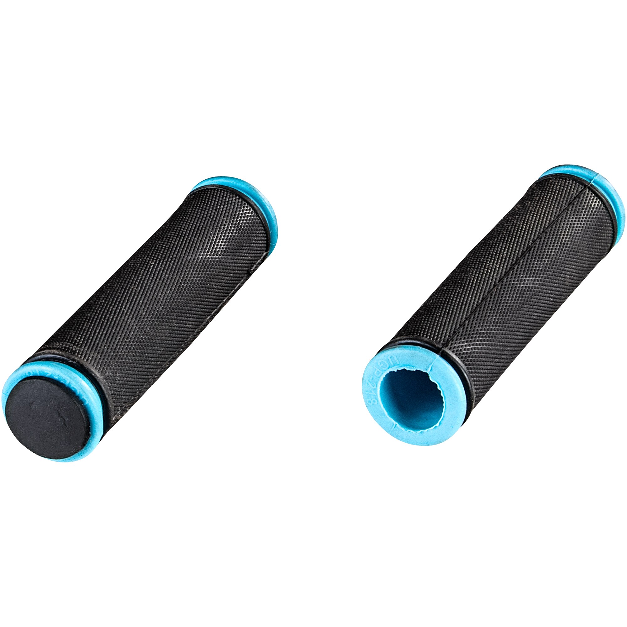 Galano Toxic Griffe 124 mm 22,2 mm Fahrradgriffe Grips Lenkergriffe Set rechts links Gummigriffe rutschfest MTB Mountainbike (schwarz/blau) - Bild 1