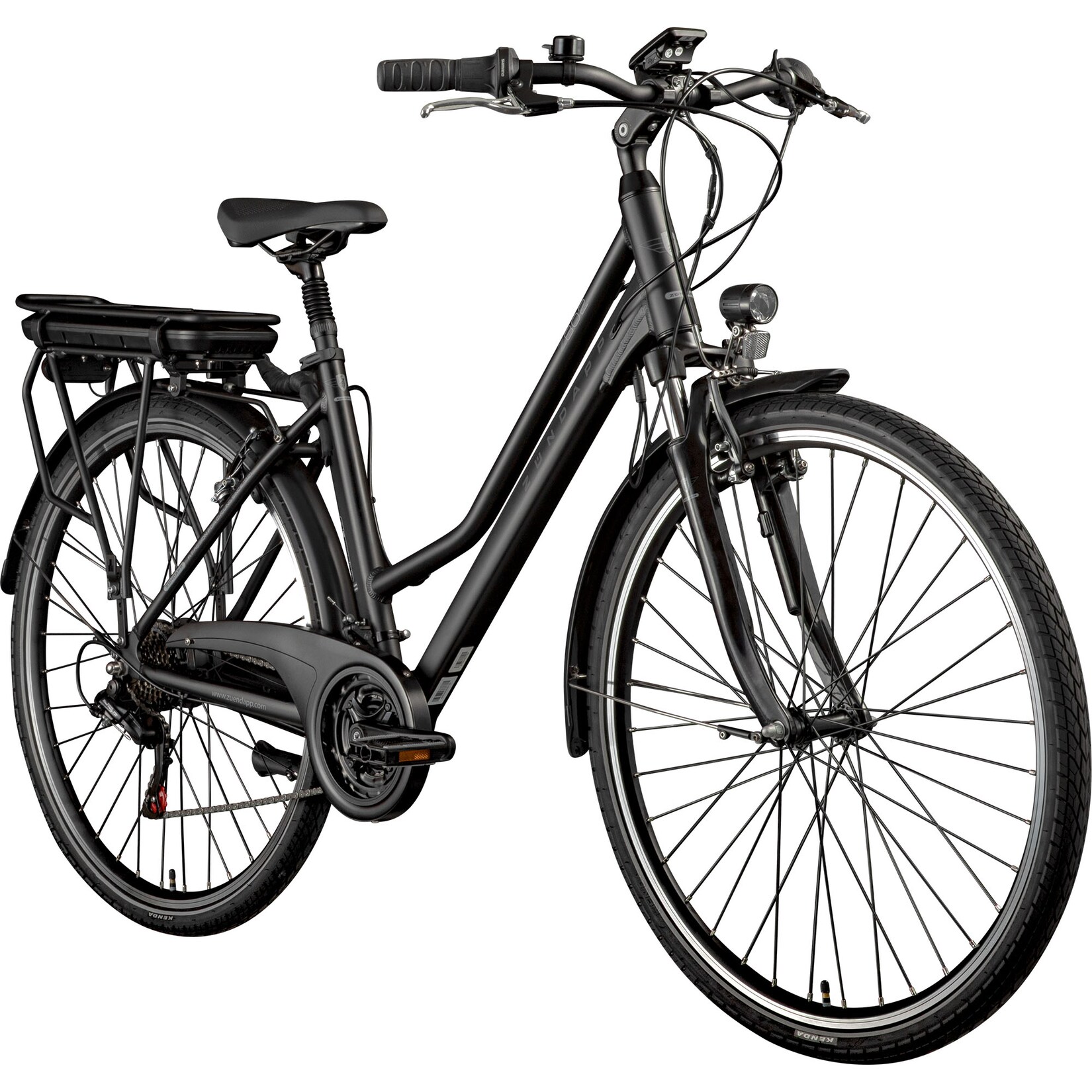 Zündapp Z802 E Bike Trekkingrad Damen ab 160 cm mit Nabenmotor Pedelec Trekking Fahrrad mit 21 Gang und Beleuchtung StVZO