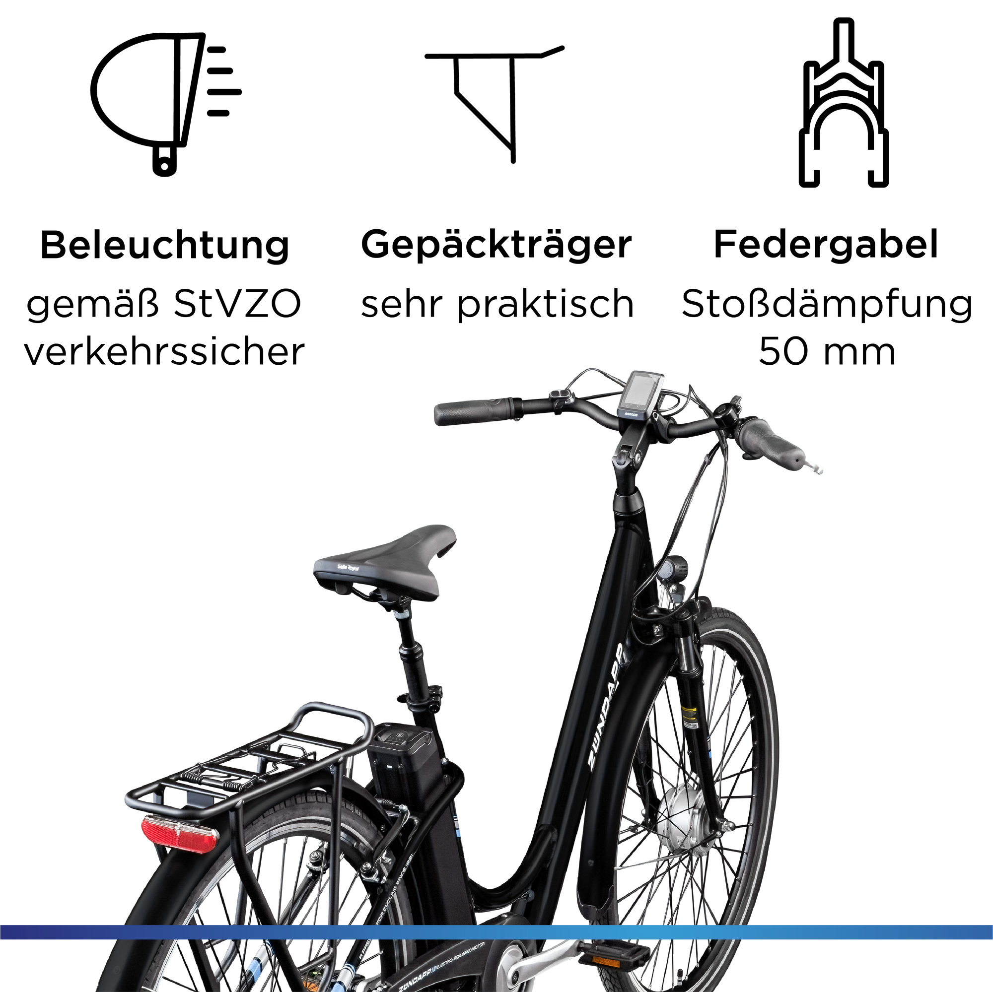 e-bike fully 750 watt Rambo 750W Savage Electric Bike main image 0