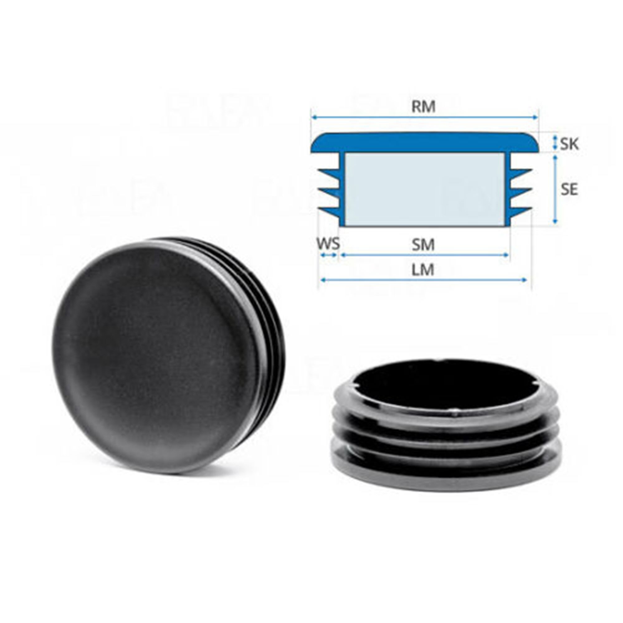 EMFA Endkappe Federgabel Ersatz Lamellenstopfen Rohrstopfen 1" Kappe Stopfen - Bild 1