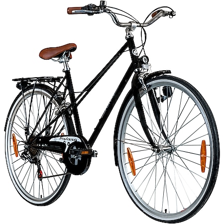 Galano Florenz Damenfahrrad 28 Zoll Stadtrad 155 - 185 cm Cityrad mit 6 Gängen retro Fahrrad Damen Cityfahrrad mit Felgenbremsen - Bild 1
