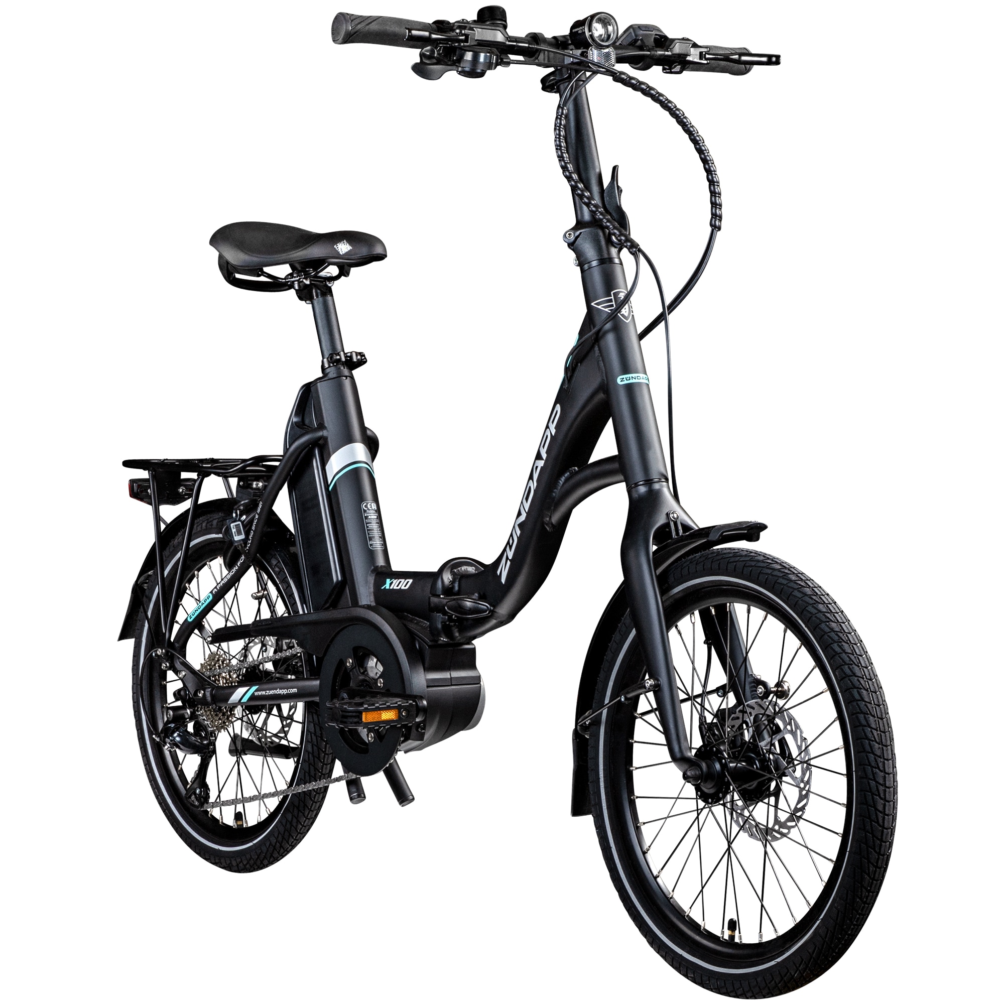 Z&uuml;ndapp X100 E Bike Klapprad Pedelec f&uuml;r Damen und Herren 150 - 190 cm Bosch - Bild 1