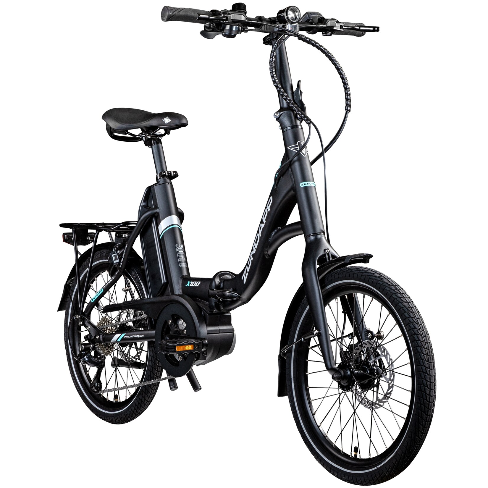 Zündapp X100 E Bike Klapprad Pedelec für Damen und Herren 150 – 190 cm Bosch | 04260582294297