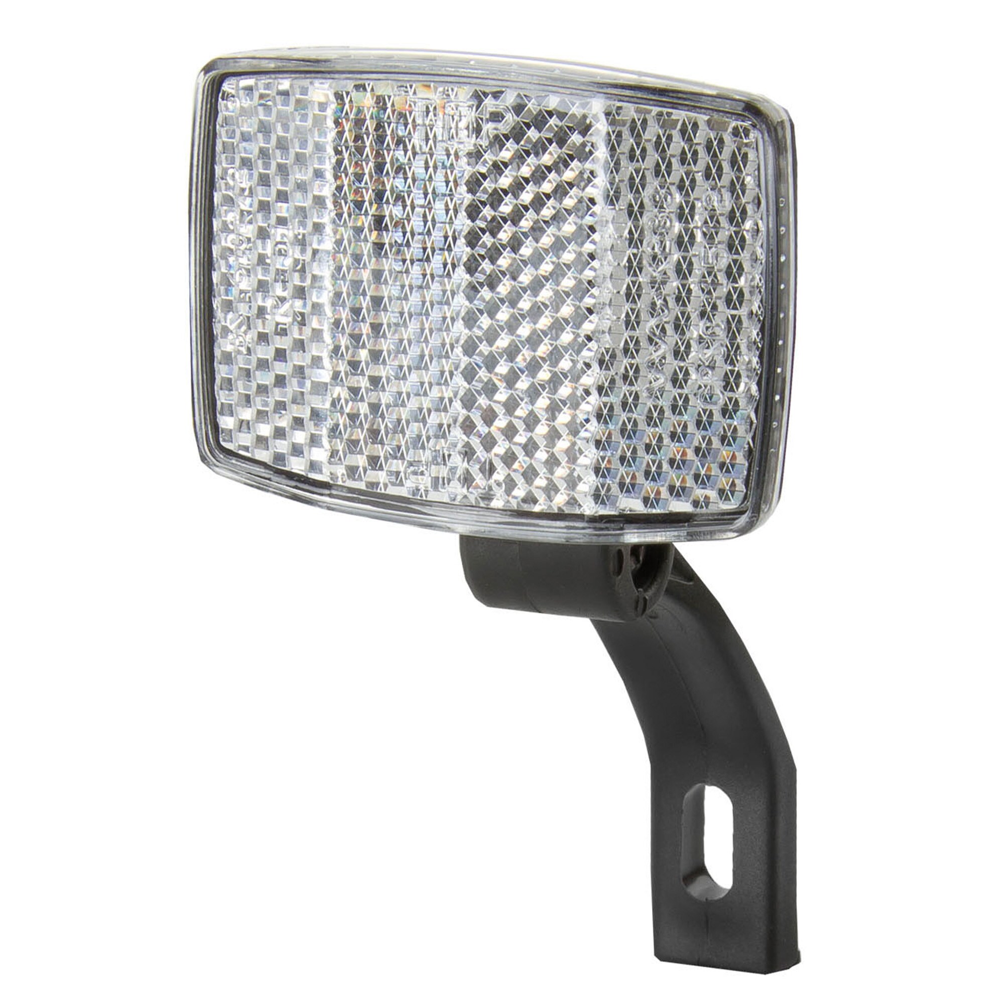 Messingschlager Reflektor StVZO Fahrrad R&uuml;ckstrahler Fahrradreflektor vorne wei&szlig; - Bild 1