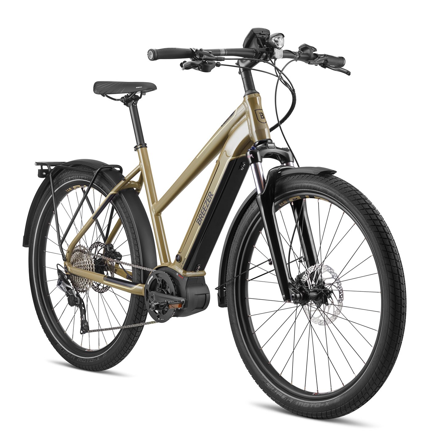 Breezer Powerwolf Evo 2.1 SM+ ST 2022 E-Bike 27,5 Zoll 175 – 185 cm Pedelec Trekking Elektrofahrrad 11 Gang 650B Trekkingrad SUV Bike mit Bosch Mittelmotor | 00785749215662