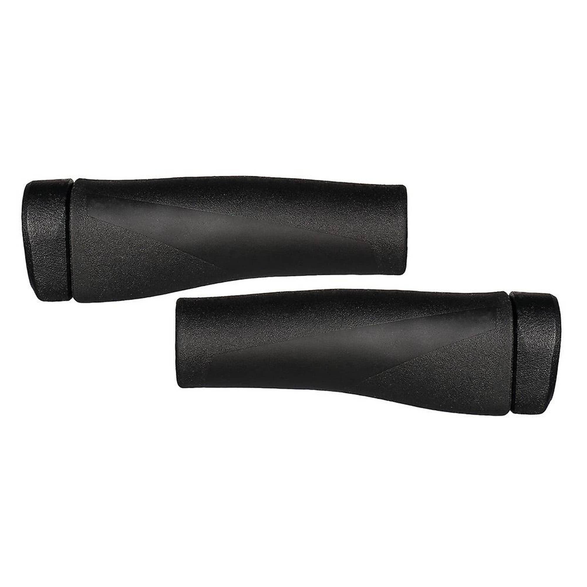 Herrmans Clik DD37BR Griffe 123 125 mm 22,2 mm Fahrradgriffe Grips Lenkergriffe ergonomisch (Set, rechts + links) - Bild 1