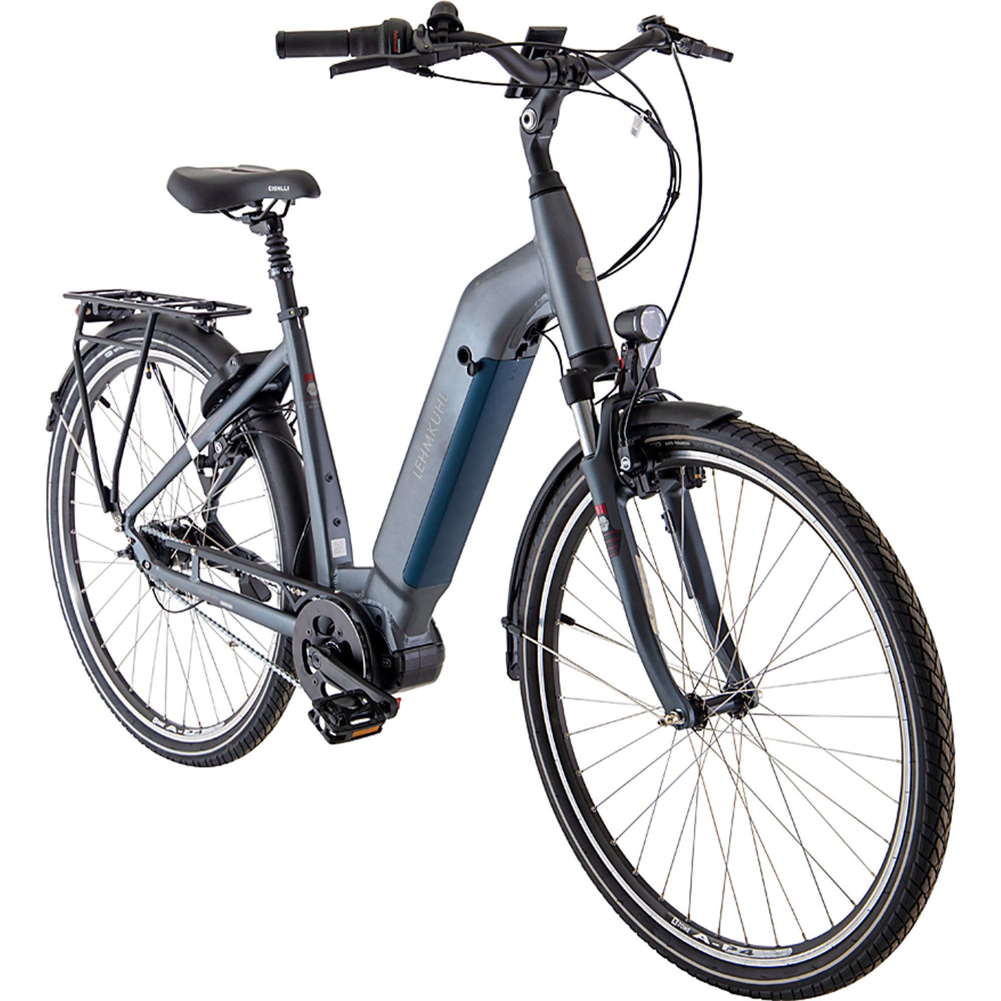 Lehmkuhl P3.5 E Bike 28 Zoll Pedelec E Damenrad mit Mittelmotor und 7 Gang Nabenschaltung anthrazit 46 cm - Bild 1