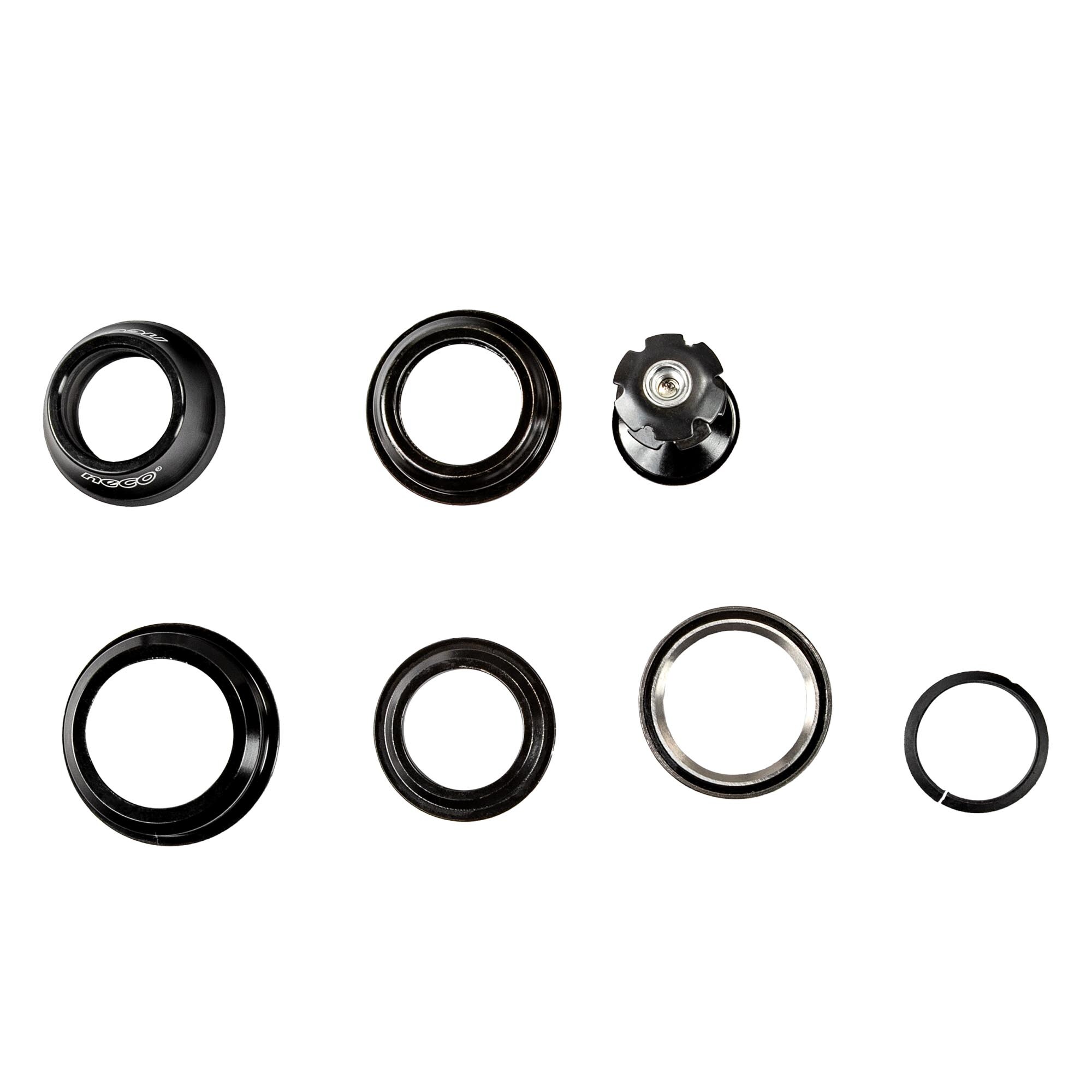 Neco Steuersatz Lagersatz 1 1/8 Zoll Ahead-Steuersatz 9-teilig semi-integriert gewindelos Z&uuml;ndapp Z800 Z801 - Bild 1