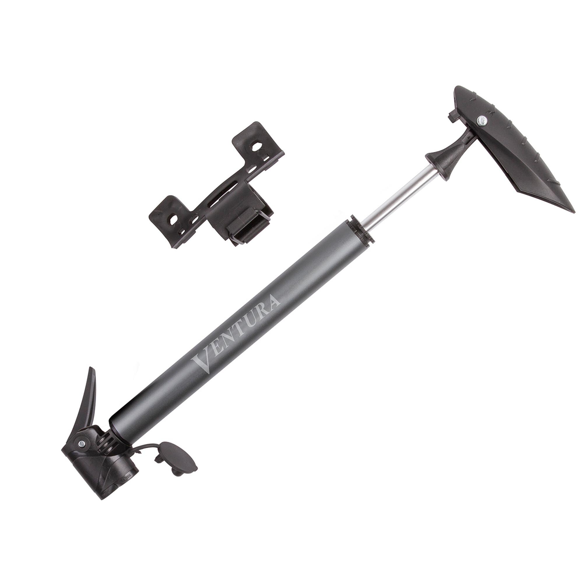 Ventura Luftpumpe Fahrrad Pumpe AV/DV/FV Mini Fahrradpumpe Minipumpe mit Halterung - Bild 1