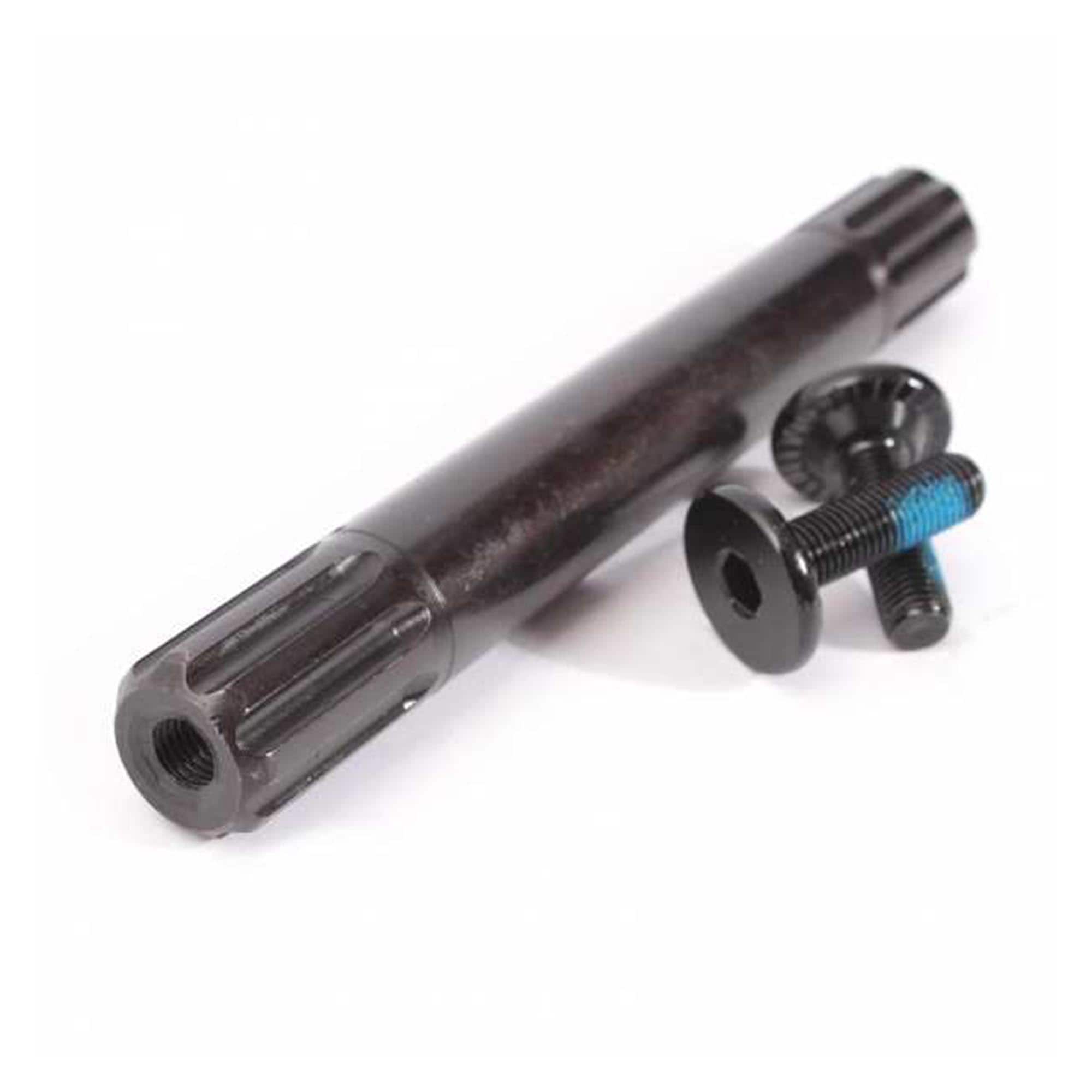 KHE BMX Achse Fahrradachse 150 mm L&auml;nge 19 mm 8T Gewinde Fahrrad Achse mit Schraube - Bild 1