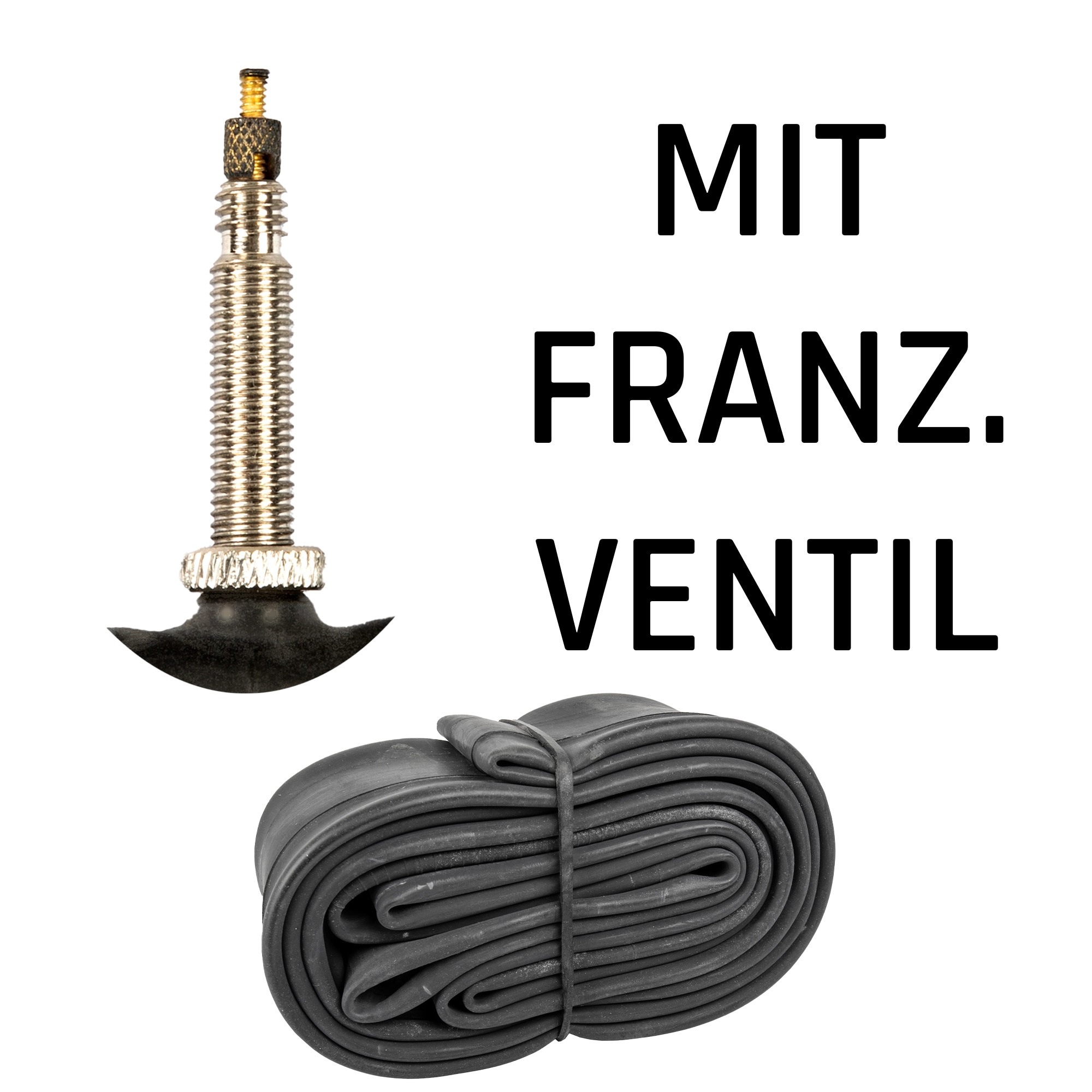 Kujo Fahrradschlauch 12 - 28 Zoll Fahrrad Schlauch Fahrradschl&auml;uche AV FV Autoventil Schraderventil Franz&ouml;sisches Ventil Sclaverand universal Schlauch - Bild 1