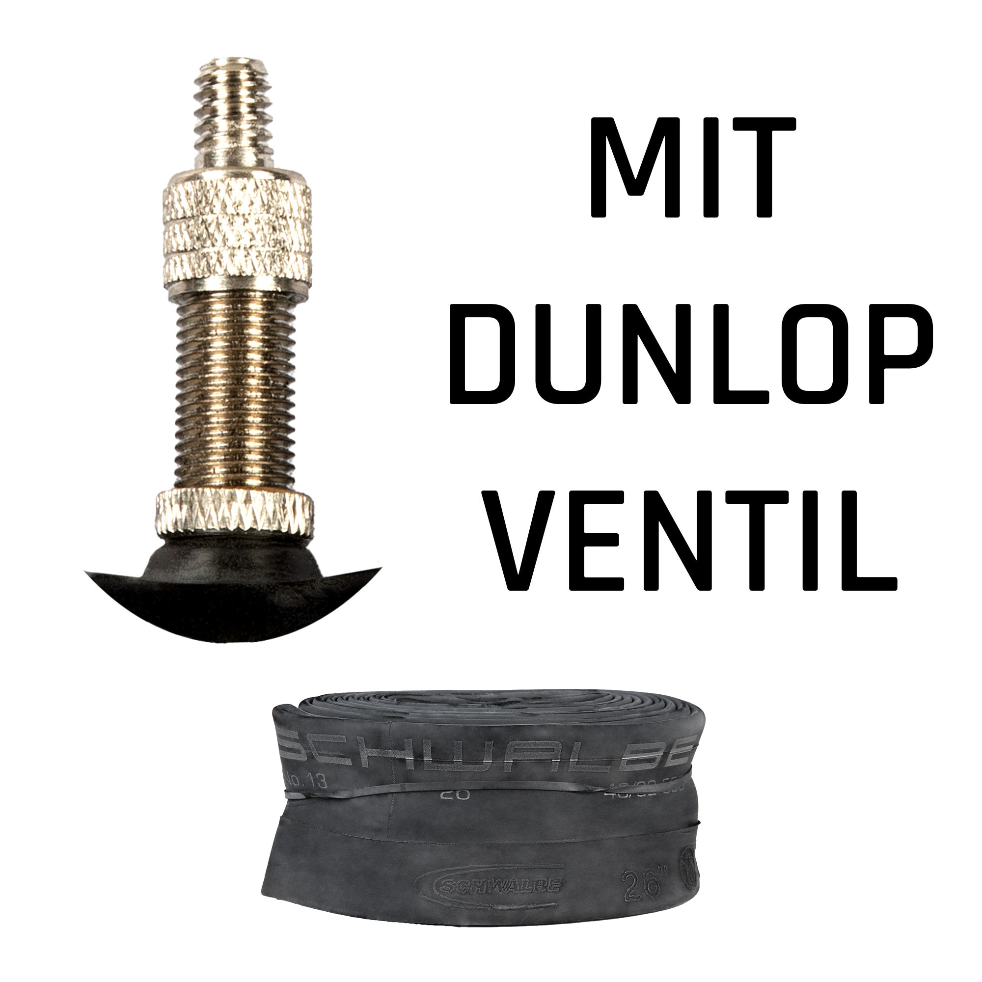 Schwalbe Fahrradschlauch universal Fahrradschl&auml;uche Fahrrad 1 Schlauch 24" x 1,50" - 2,50" DV 40 mm - Bild 1