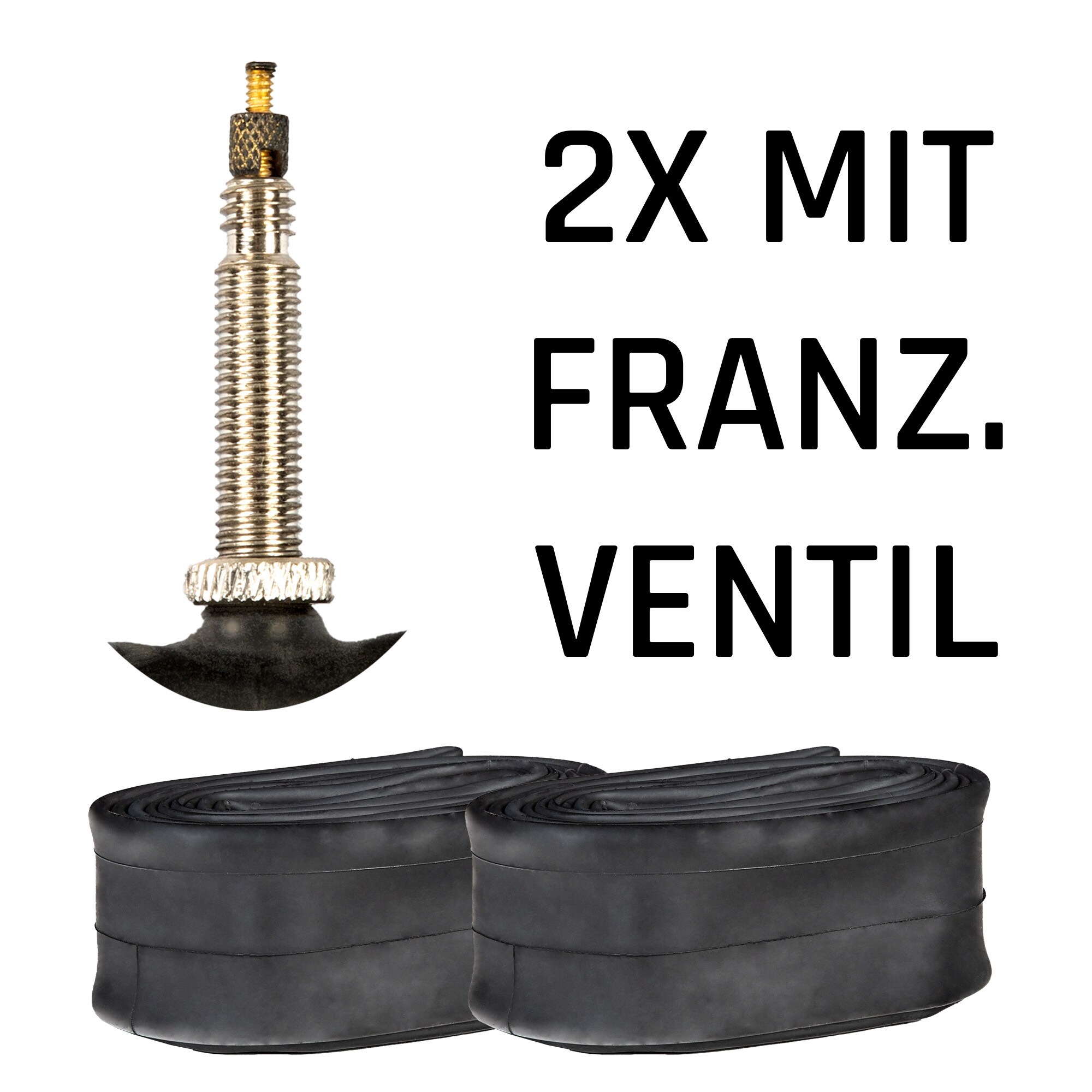 Continental Fahrradschlauch universal Fahrrad 2 Schl&auml;uche 700c x 28c - 37c FV 42 mm - Bild 1