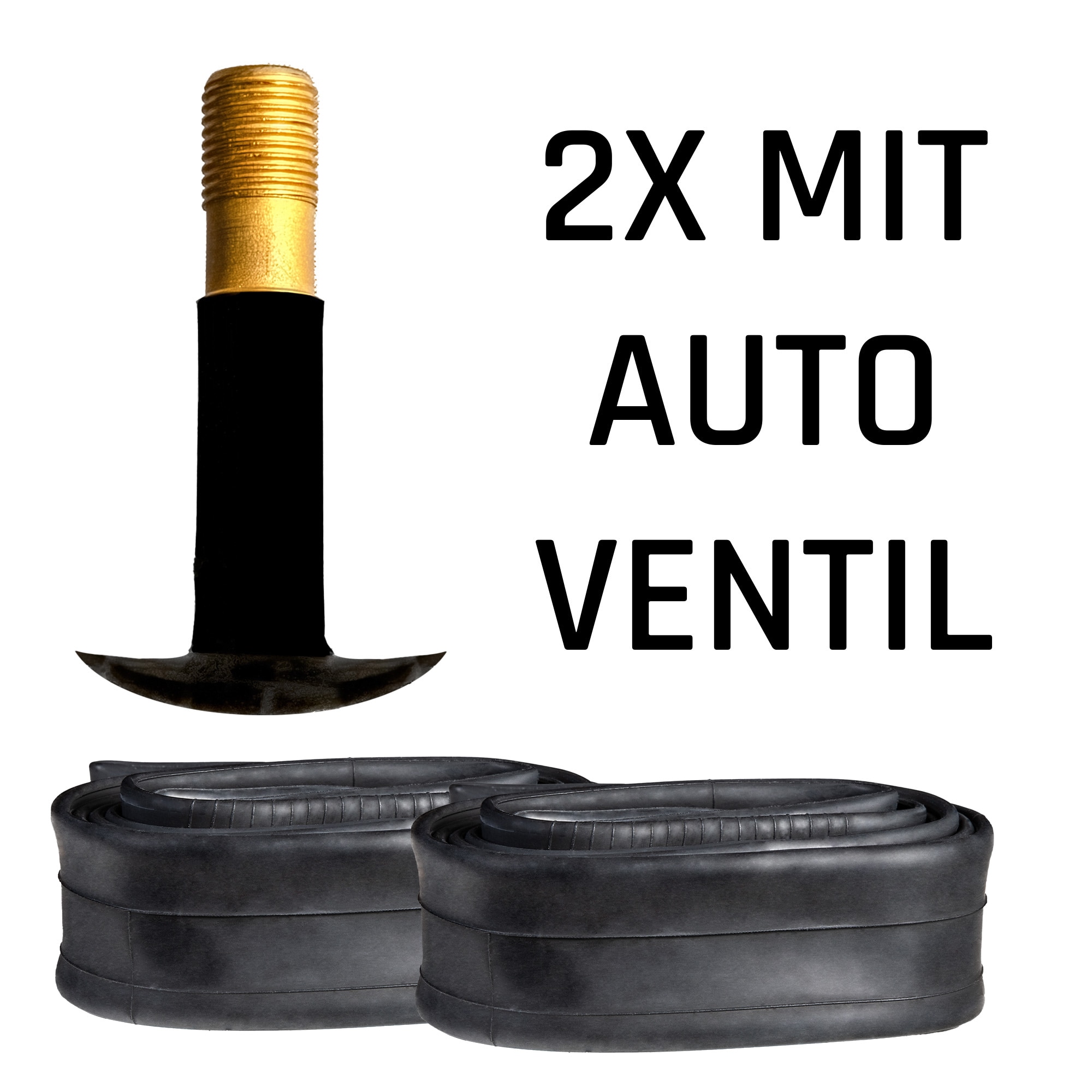 Fahrradschlauch 20 - 28 Zoll Auto Schrader Franz&ouml;sisches Ventil - Bild 1