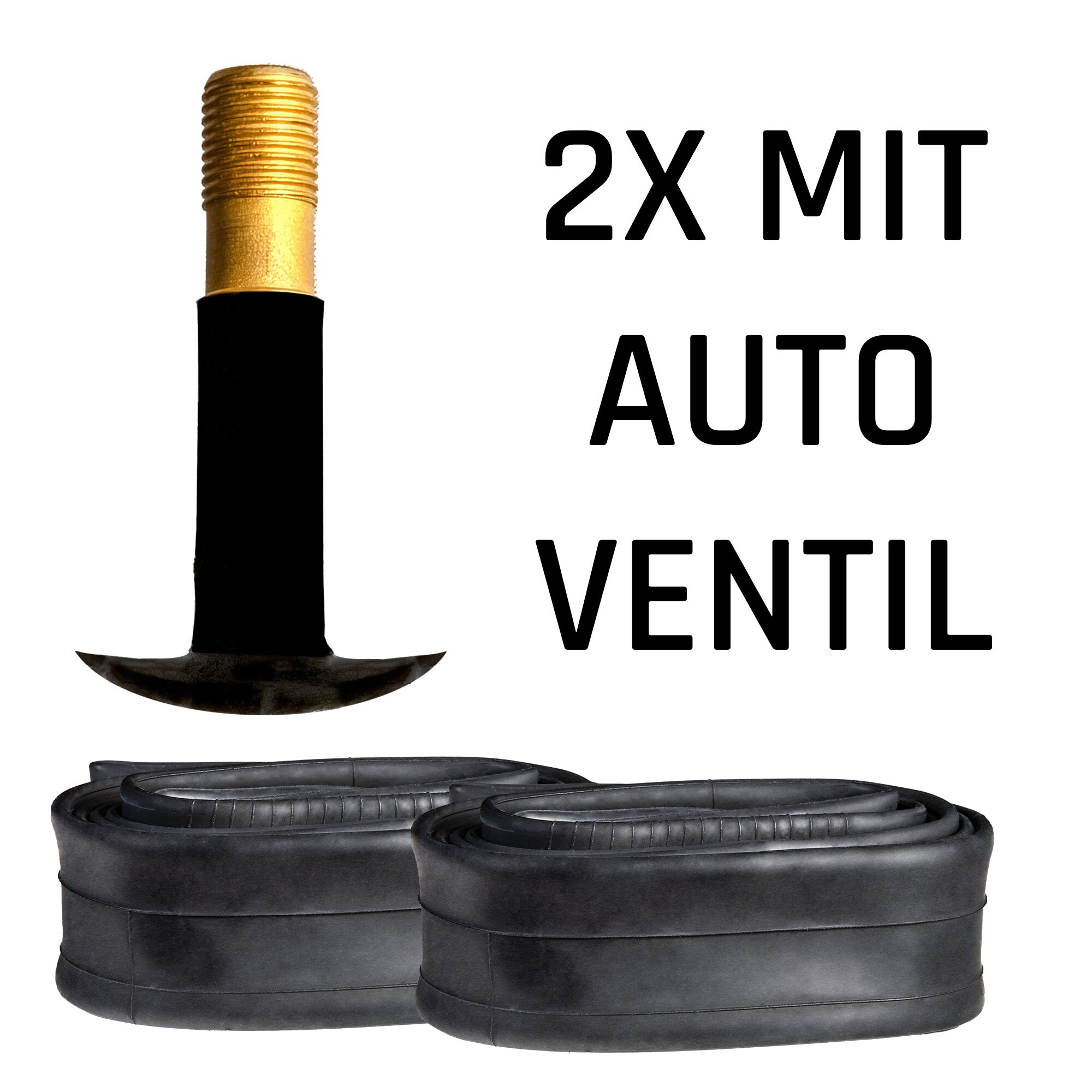 Fahrradschlauch 20 - 28 Zoll Auto Schrader Franz&ouml;sisches Ventil - Bild 1