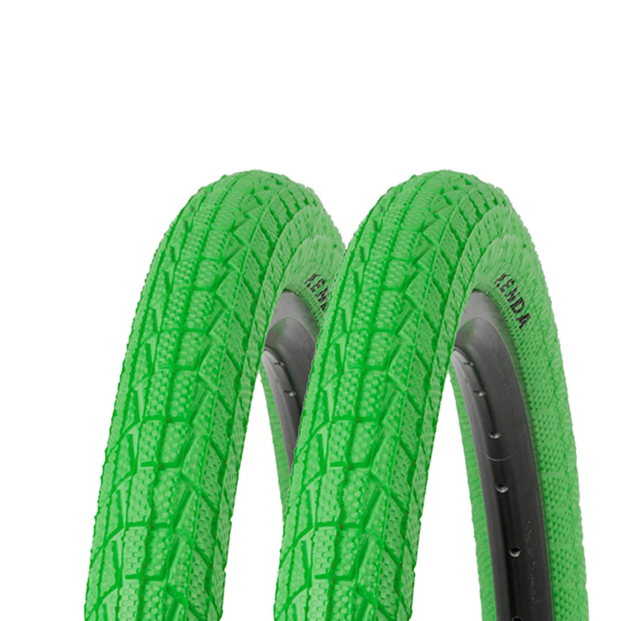 Kenda Krackpot Colour Fahrradreifen BMX Kinderfahrrad 2 Reifen gr&uuml;n - Bild 1