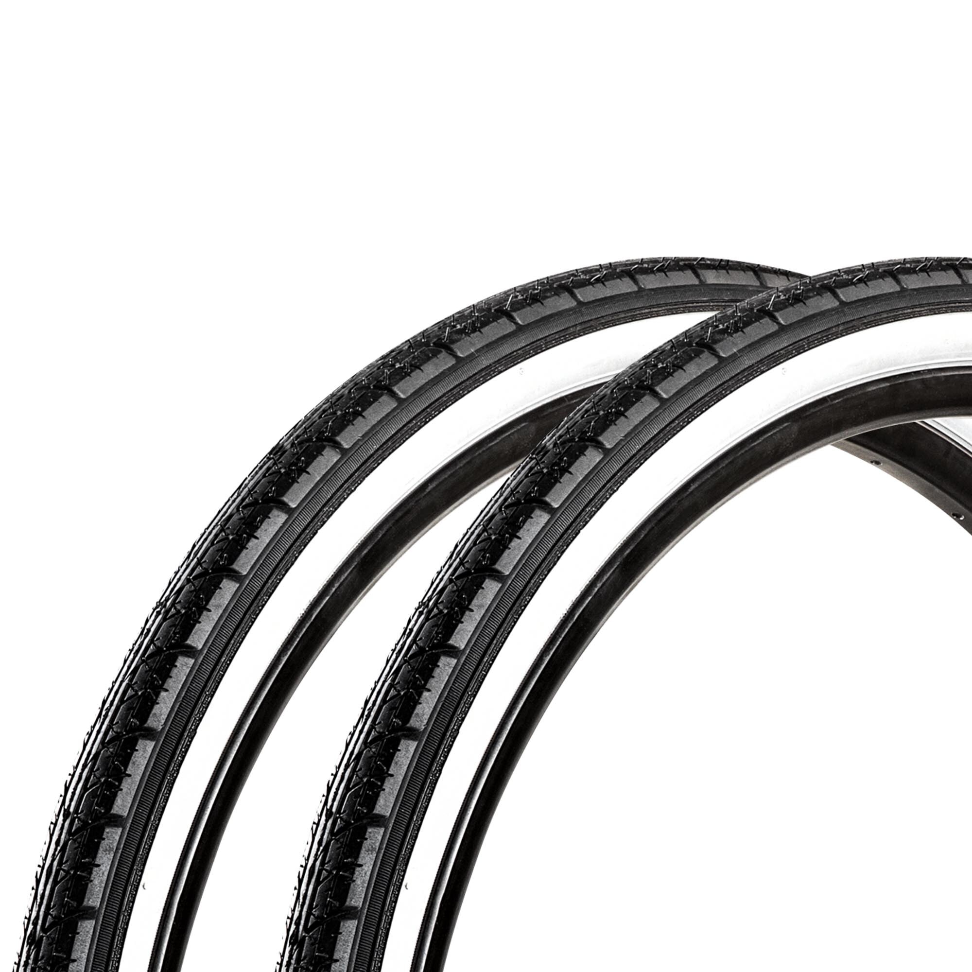 Meghna Fahrradreifen City Trekking Tour 2 Reifen 26 x 1,75 schwarz/wei&szlig; - Bild 1