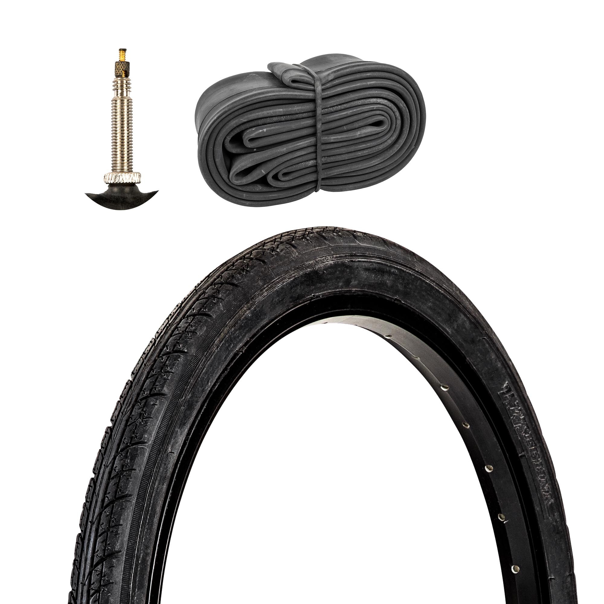Meghna Fahrradreifen City Trekking Tour 1 Reifen 20 x 1,75 schwarz mit 1 Schlauch FV - Bild 1