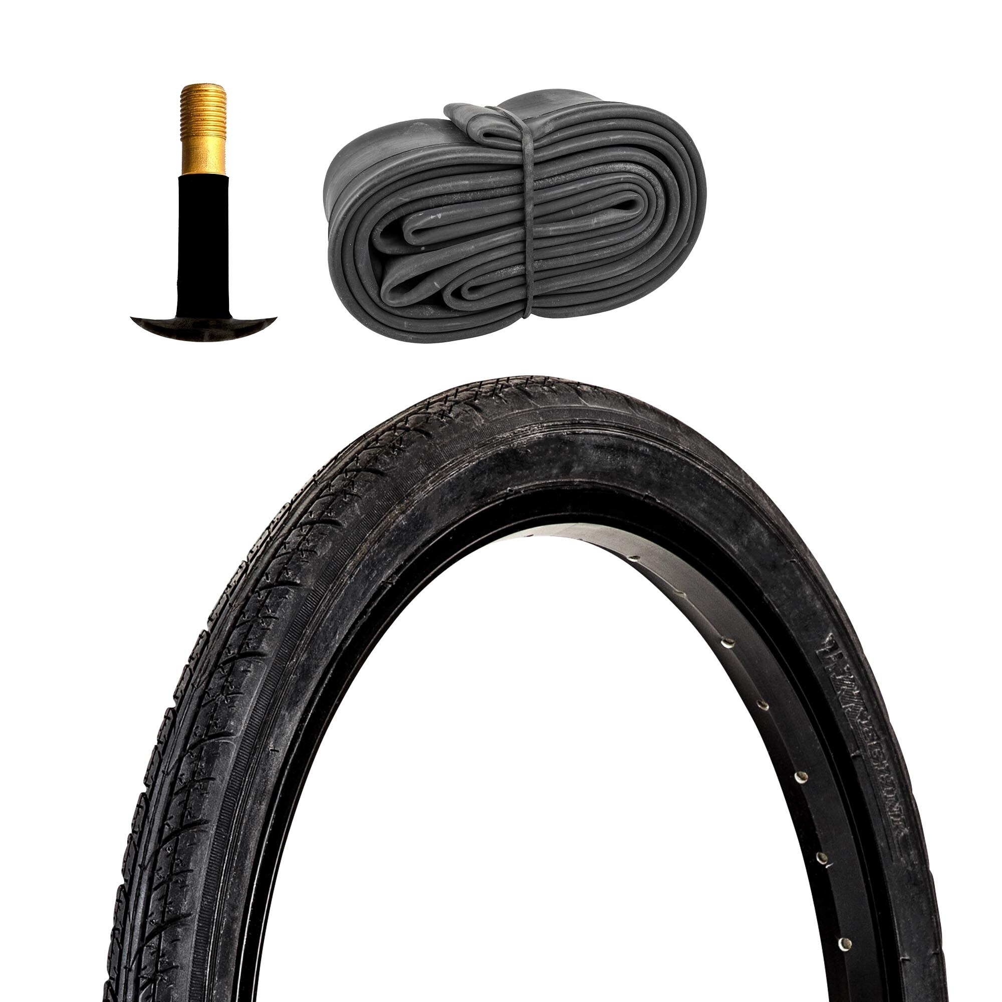 Meghna Fahrradreifen City Trekking Tour 1 Reifen 20 x 1,7" schwarz mit 1 Schlauch AV - Bild 1