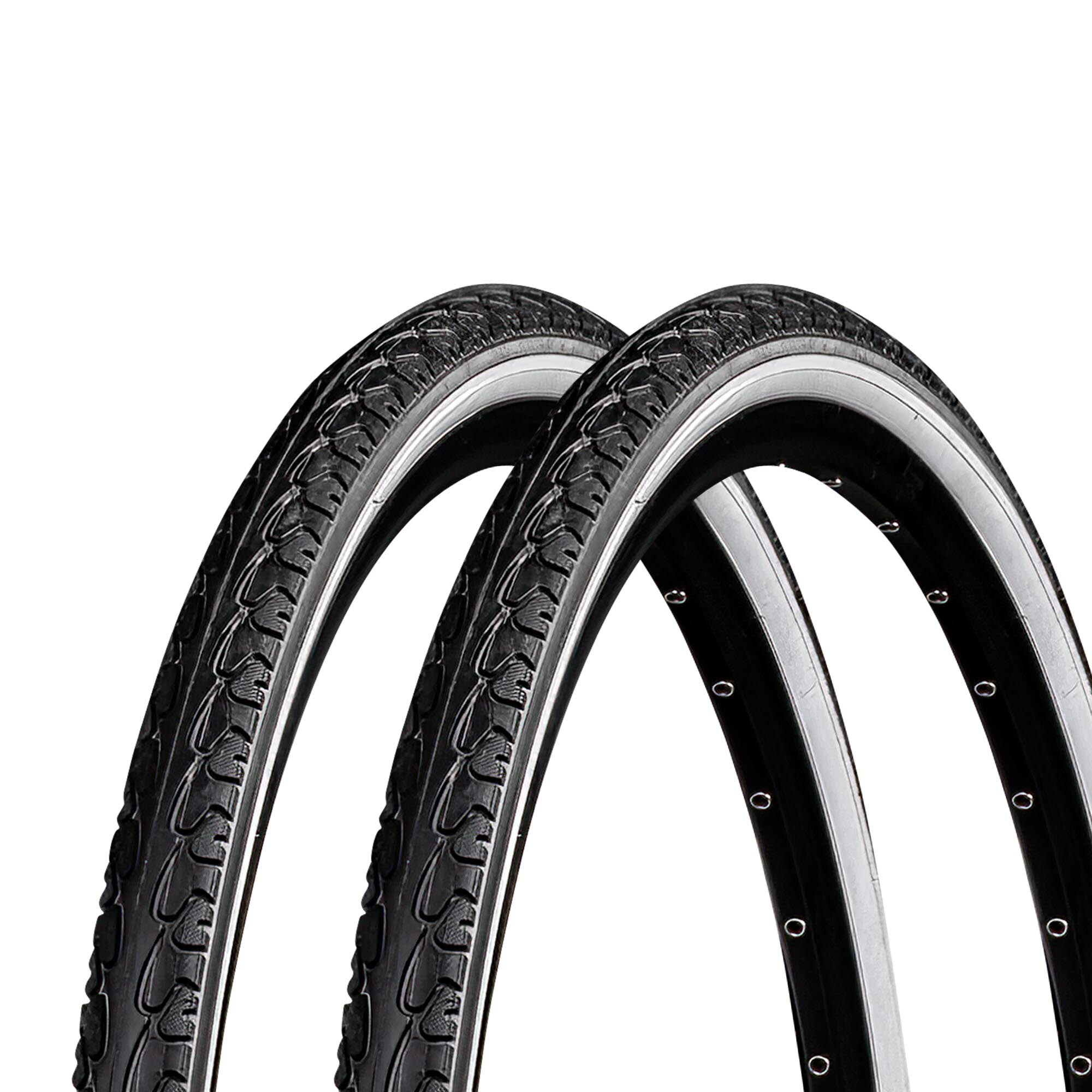 Meghna Fahrradreifen City Trekking Tour 2 Reifen 28 x 1,5" schwarz/wei&szlig; - Bild 1