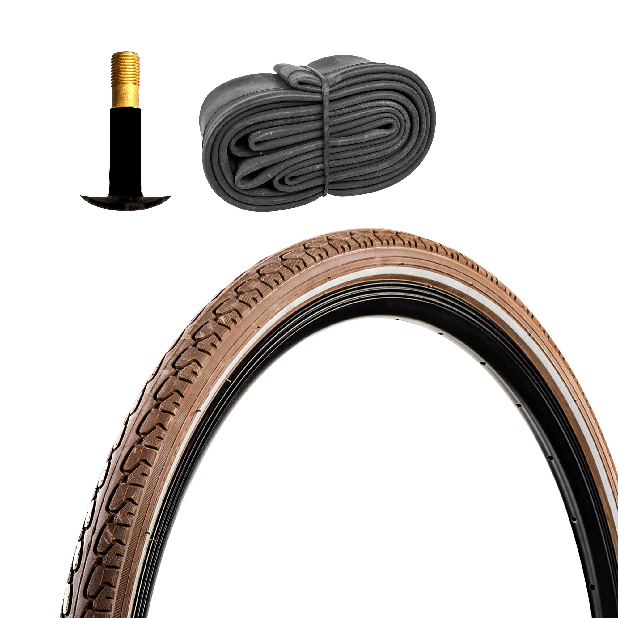 Meghna Fahrradreifen City Trekking Tour 1 Reifen 28 x 1,5" braun Reflex - Bild 1