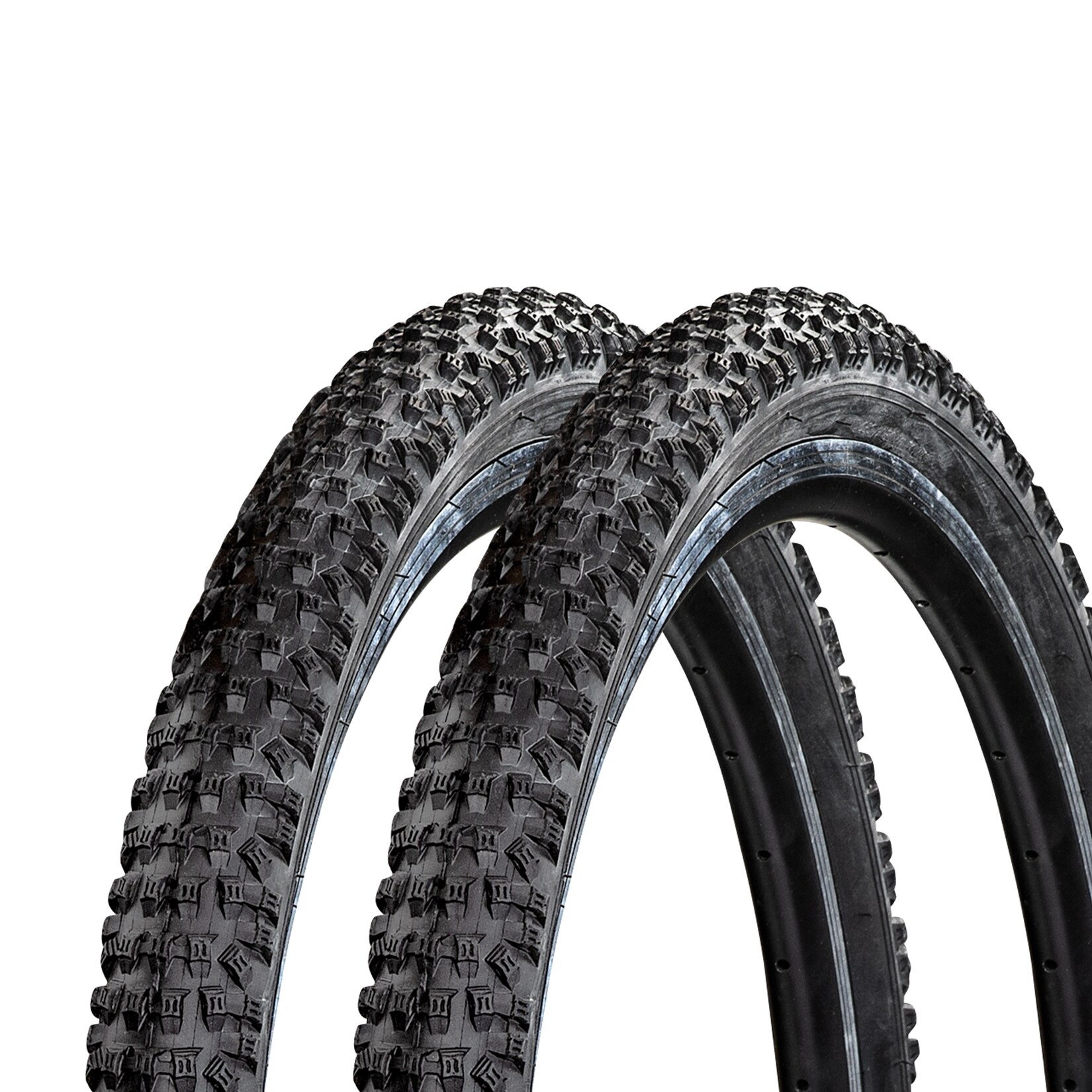 MTraxx Fahrradreifen Mountainbike Fahrrad MTB 2 Reifen schwarz 24 x 2,1″ | 04250845956277