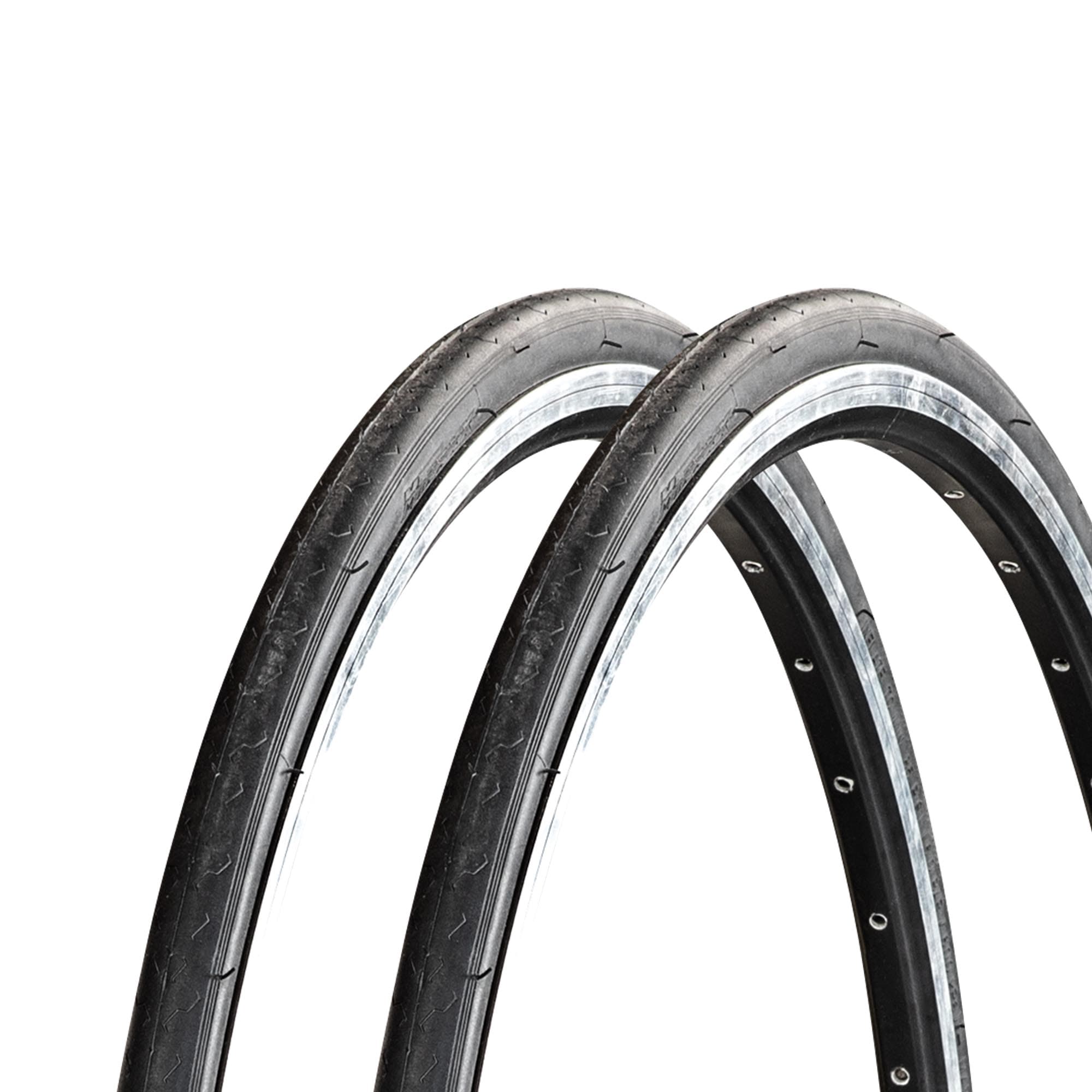 MTraxx Singlespeed Fahrradreifen Fixie Fahrrad Mantel 2 Reifen schwarz 700x23c - Bild 1