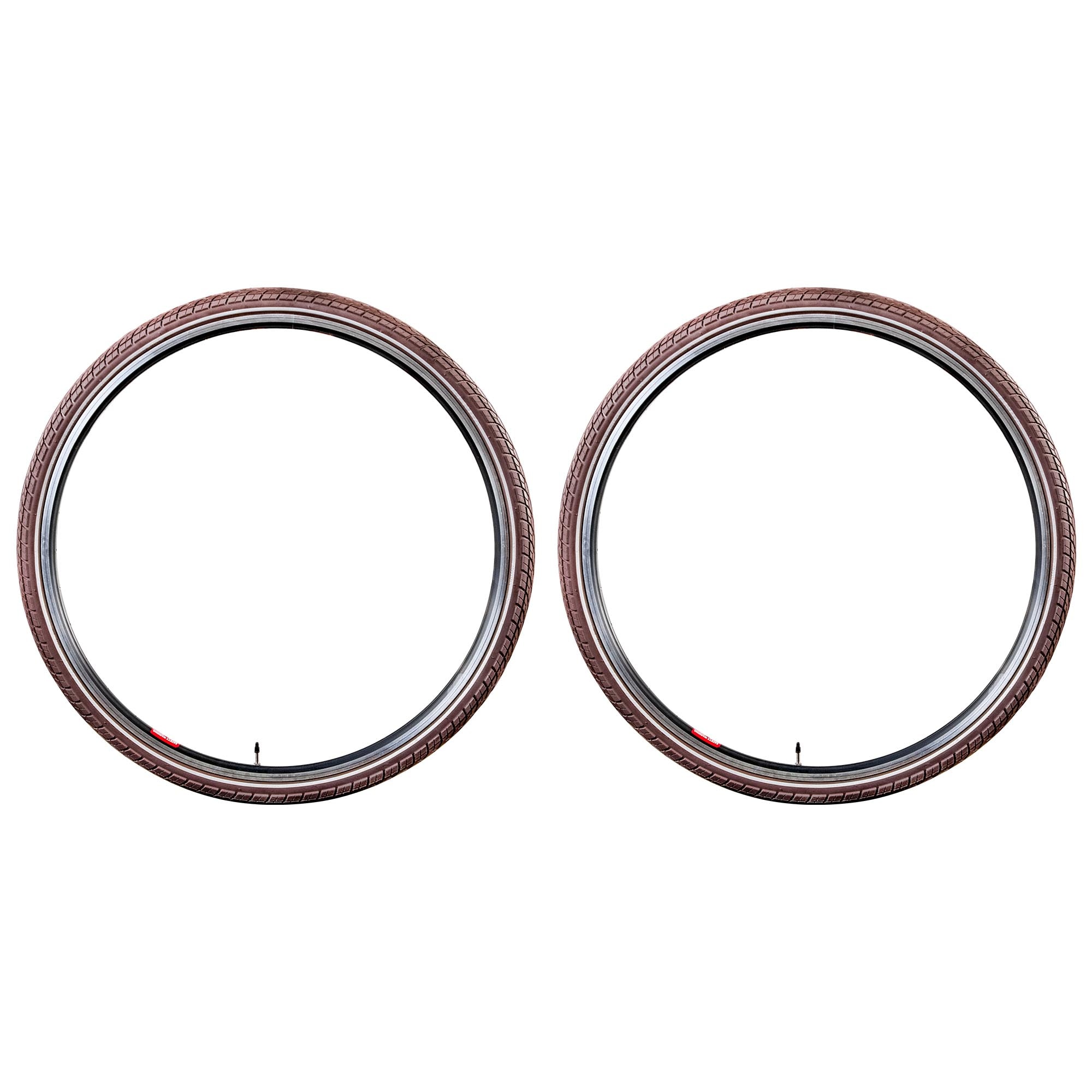 Kenda Khan Fahrradreifen Trekkingrad Damen Fahrrad Cityrad 2 Reifen 700 x 40c braun Reflex ohne Pannenschutz - Bild 1