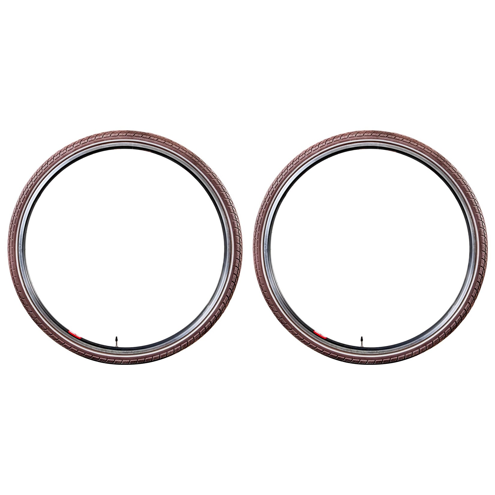 Kenda Khan Fahrradreifen Trekkingrad Damen Fahrrad Cityrad 2 Reifen 700 x 40c braun Reflex ohne Pannenschutz | 04250845956352