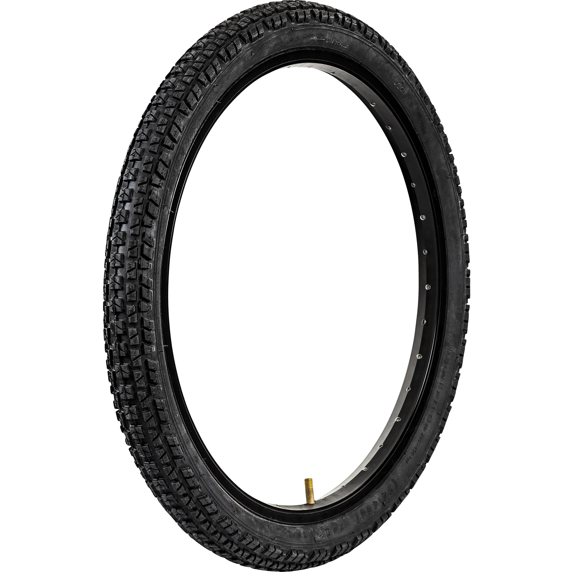 MTF BMX Fahrradreifen 20 Zoll 1 Reifen 20 x 2,125" schwarz Stollenprofil - Bild 1