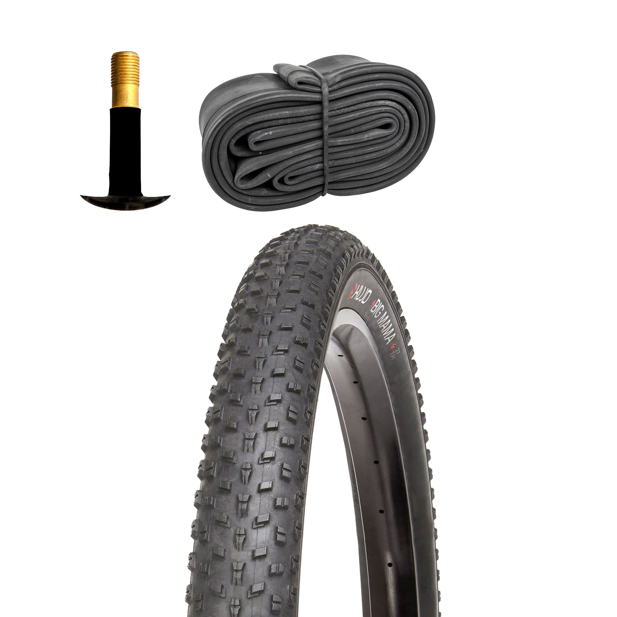 Kujo Big Mama Fatbike Fahrradreifen 26" x 4,0" Fat Tire 1 Reifen mit Schlauch AV - Bild 1