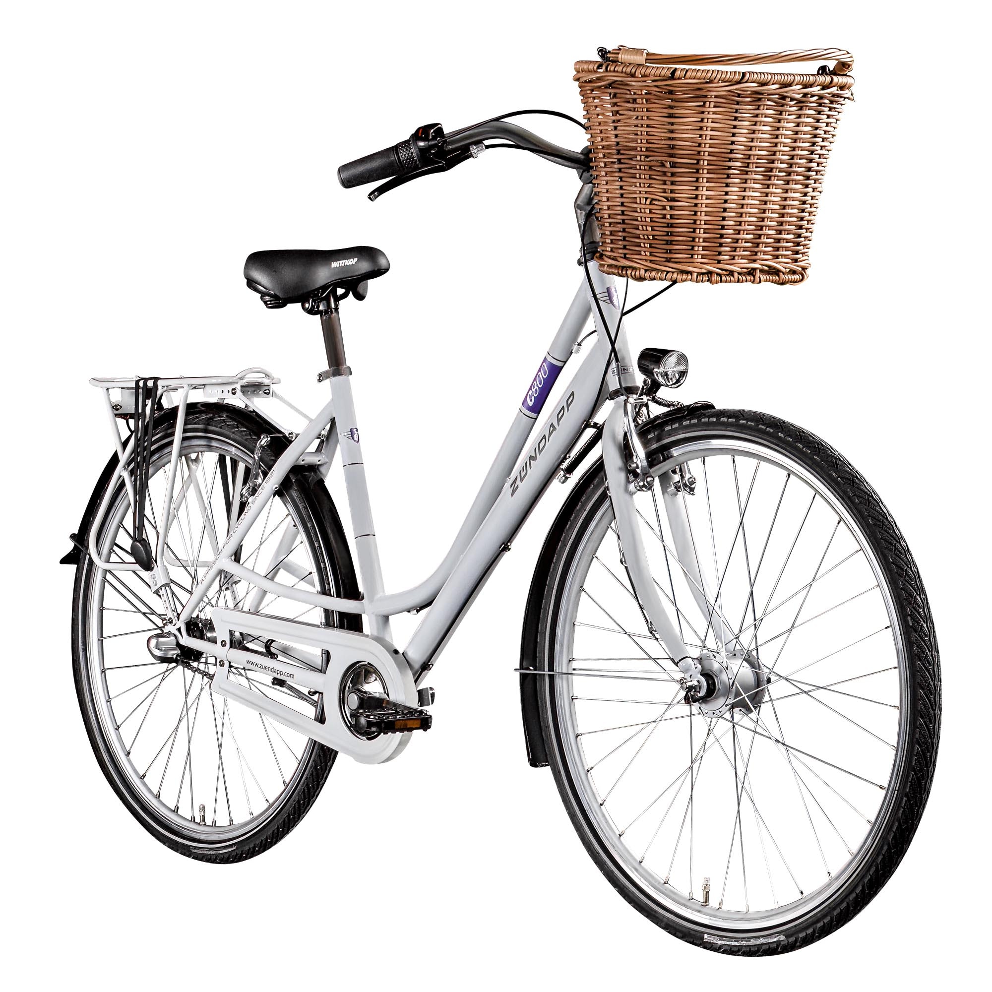 Z&uuml;ndapp C800 Damenfahrrad 28 Zoll mit Nabenschaltung 3 Gang retro Citybike 155 - 175 cm wei&szlig; - Bild 1